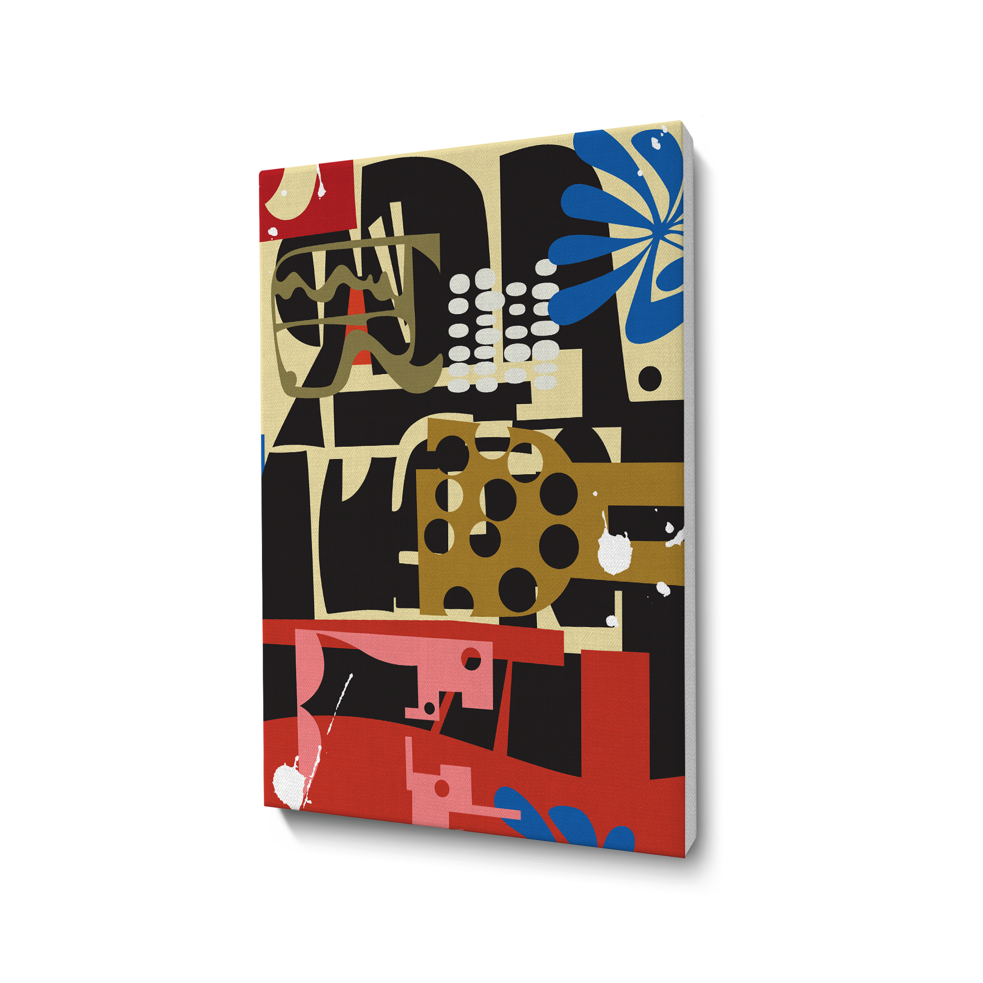 Syntax of Shapes Wall Art Canvas Painting