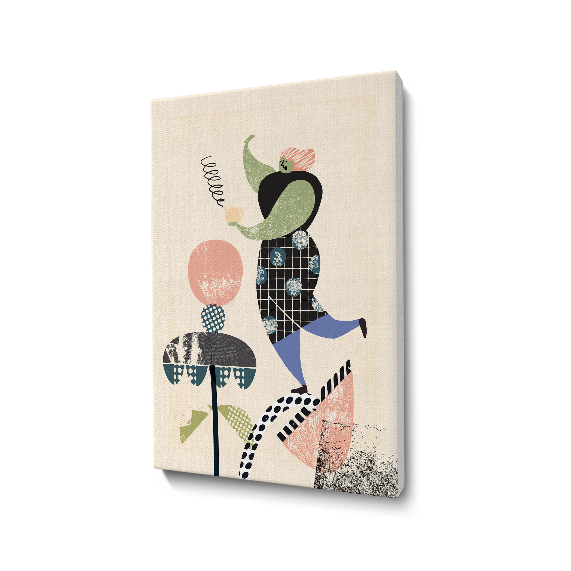 Whimsical Harmony – Abstract Modern Wall Art for Stylish Interiors