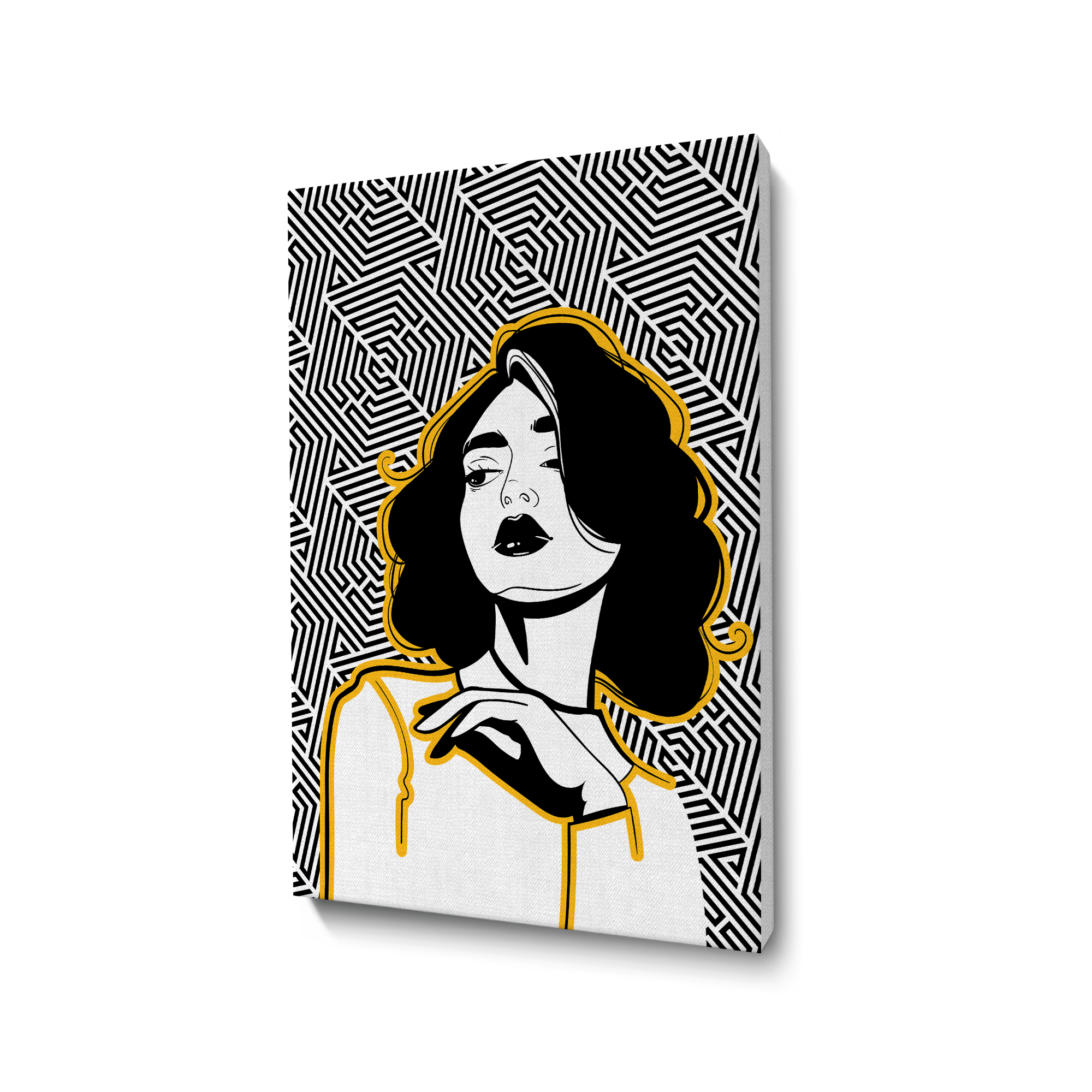 Contemporary Contrast Wall Art Canvas Painting