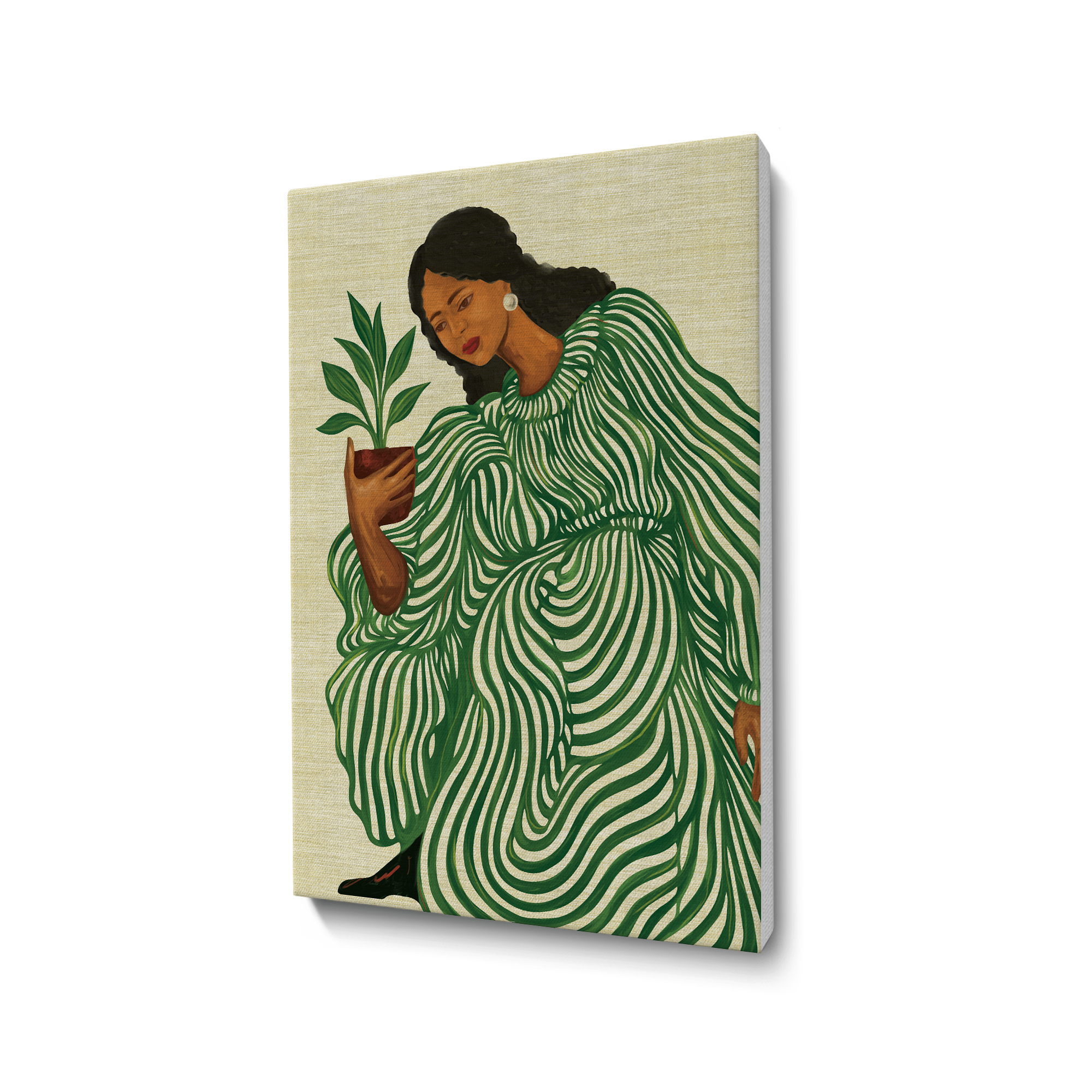 Nurturing Stillness Wall Art Canvas Painting