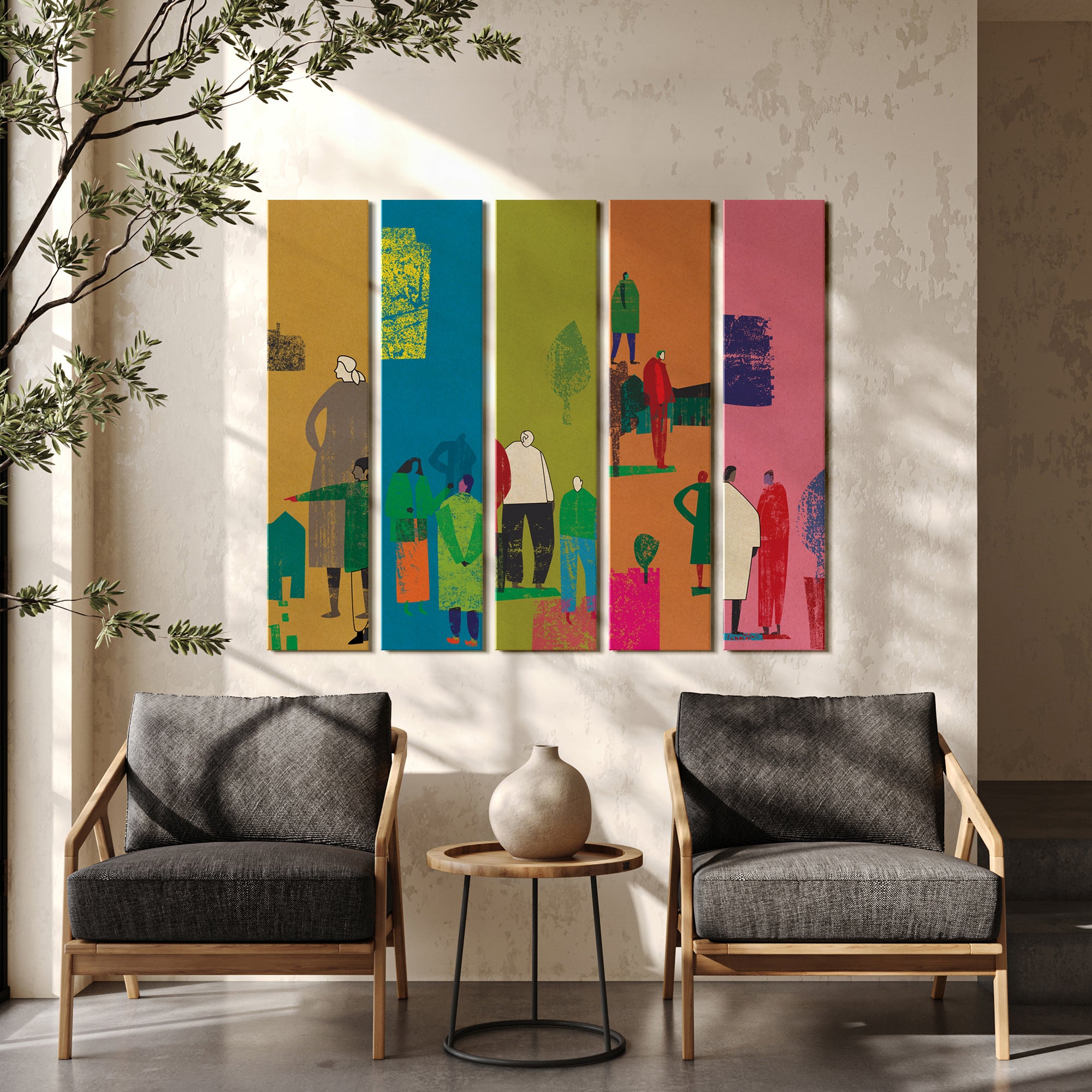 The City Crowd - Set of 5