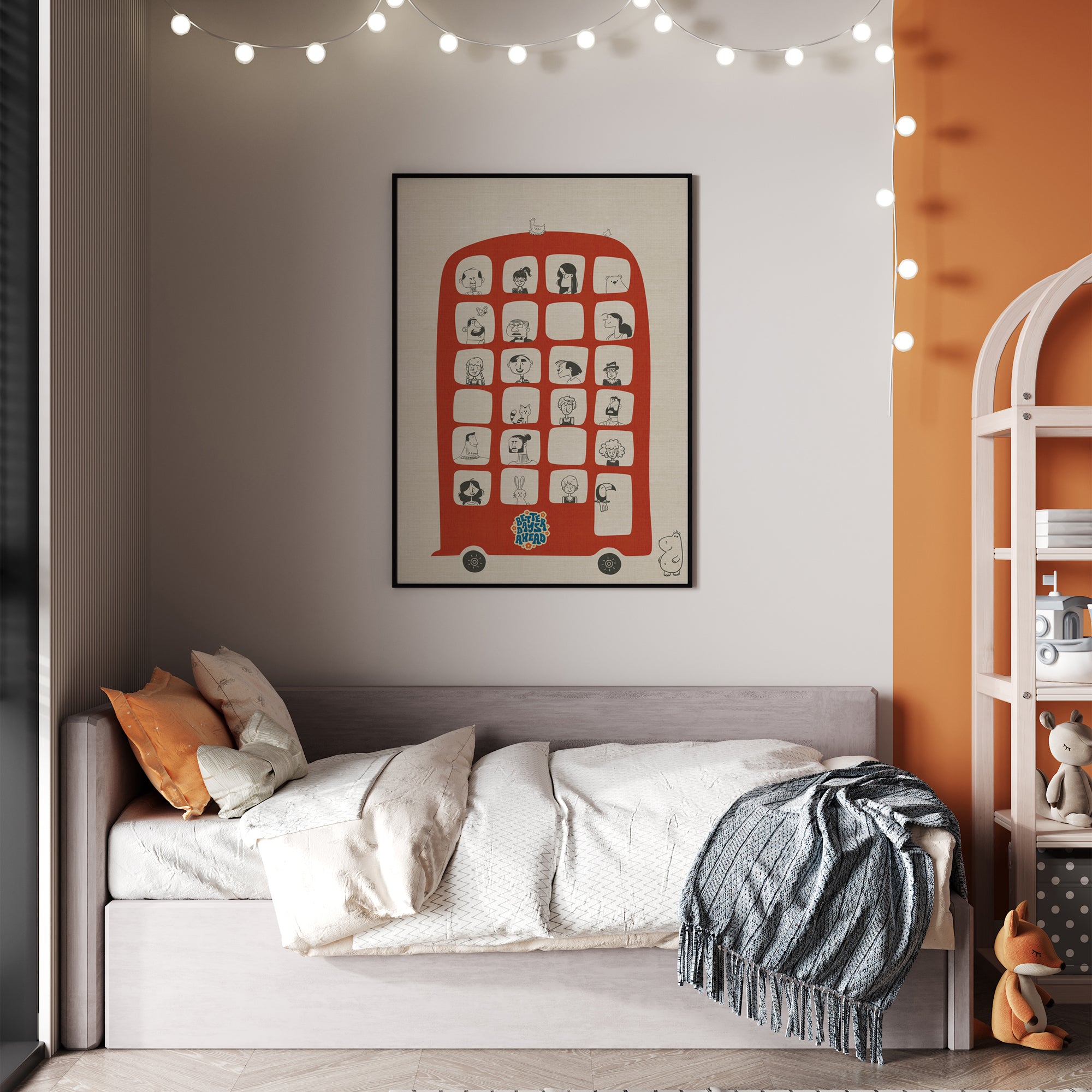 The Red Ride Chronicles Wall Art Canvas Painting