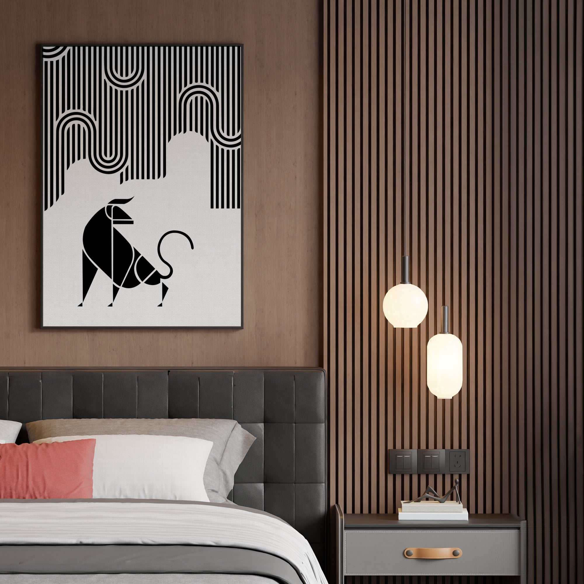 A Region of Activity Bull Wall Art
