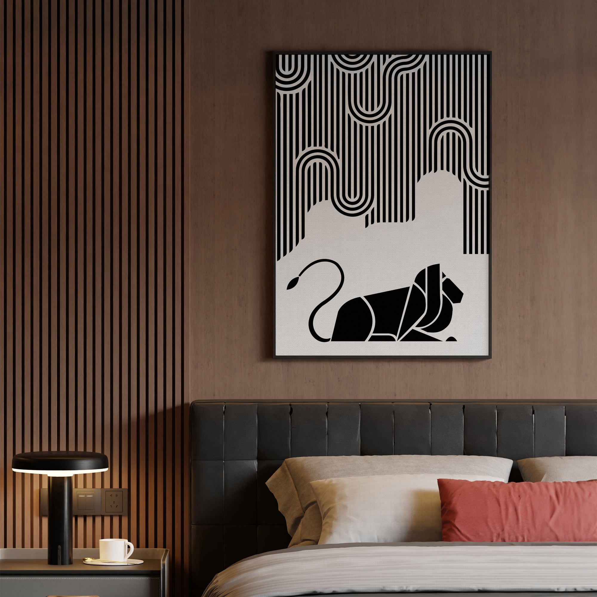 A Region of Activity Lion Wall Art
