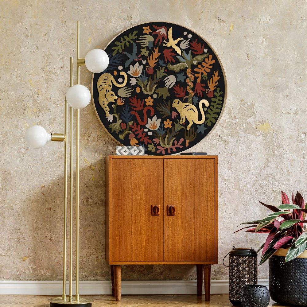 Among the wild - Brass mural