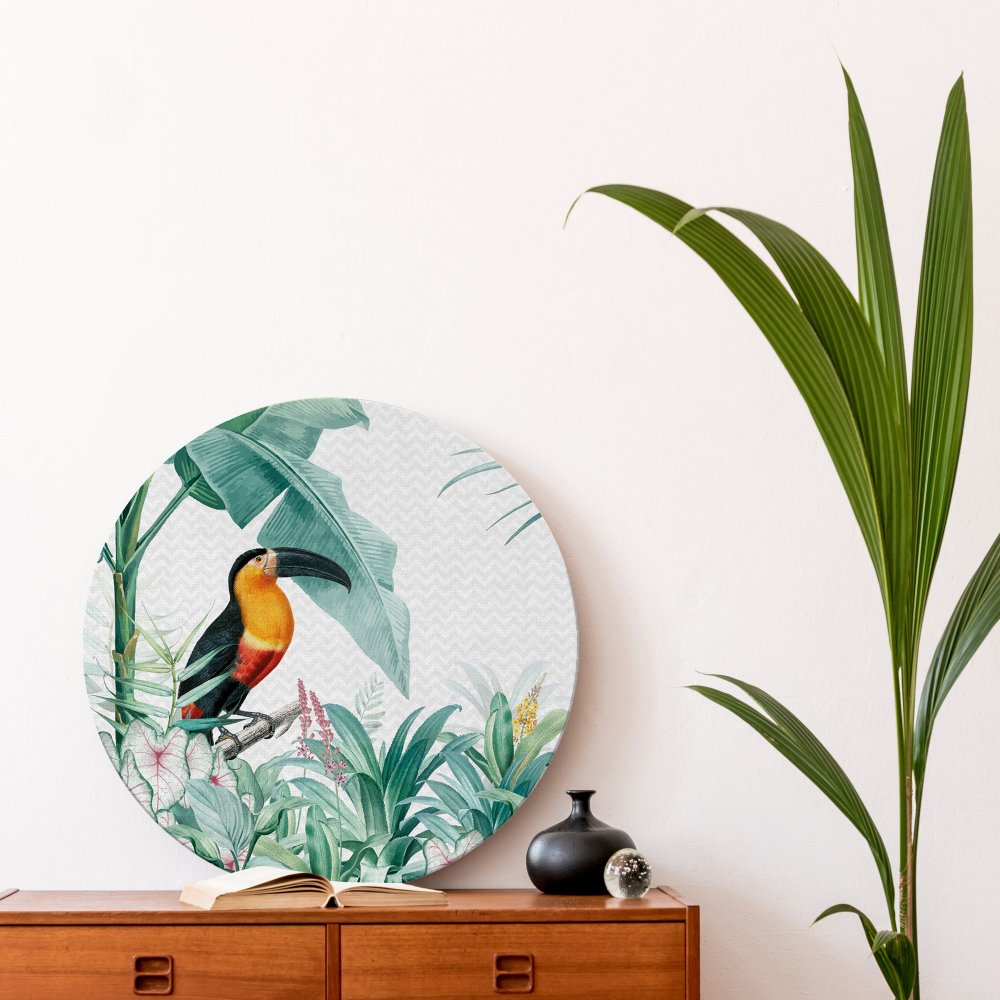 Tropical hornbill round