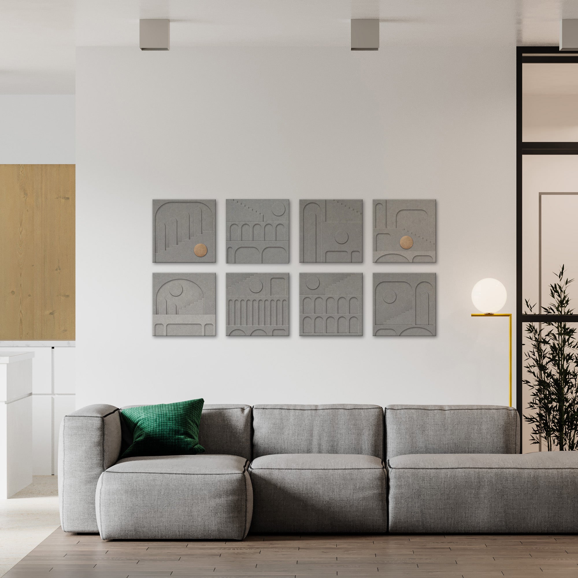 Series of Glowing Archs