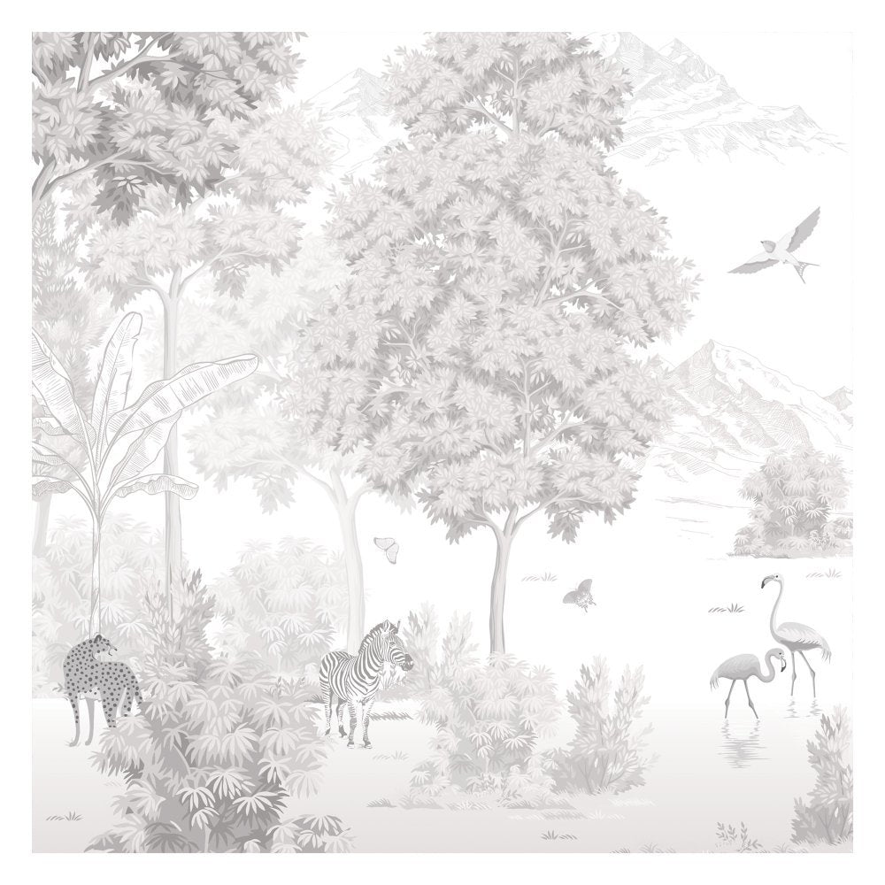 Nature land kids room wallpaper