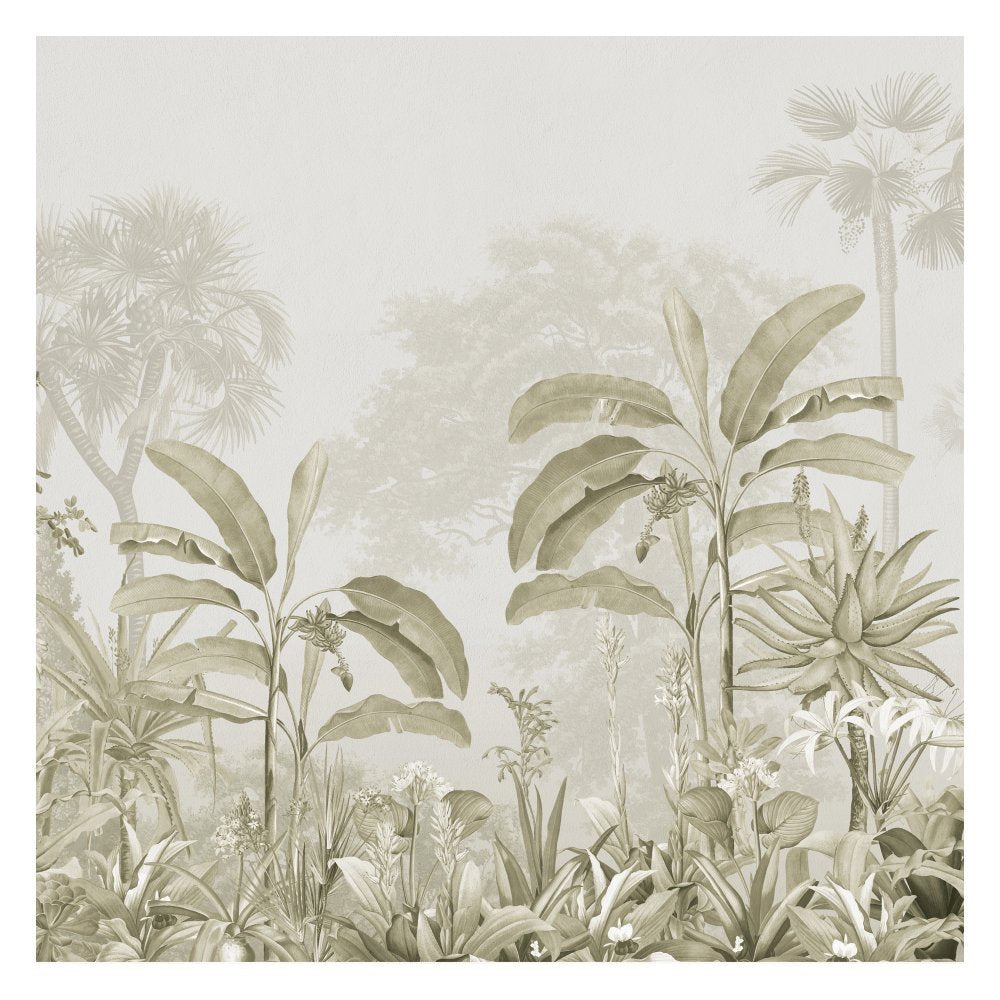 Tropical Lines Art- Teal Tone wallpaper