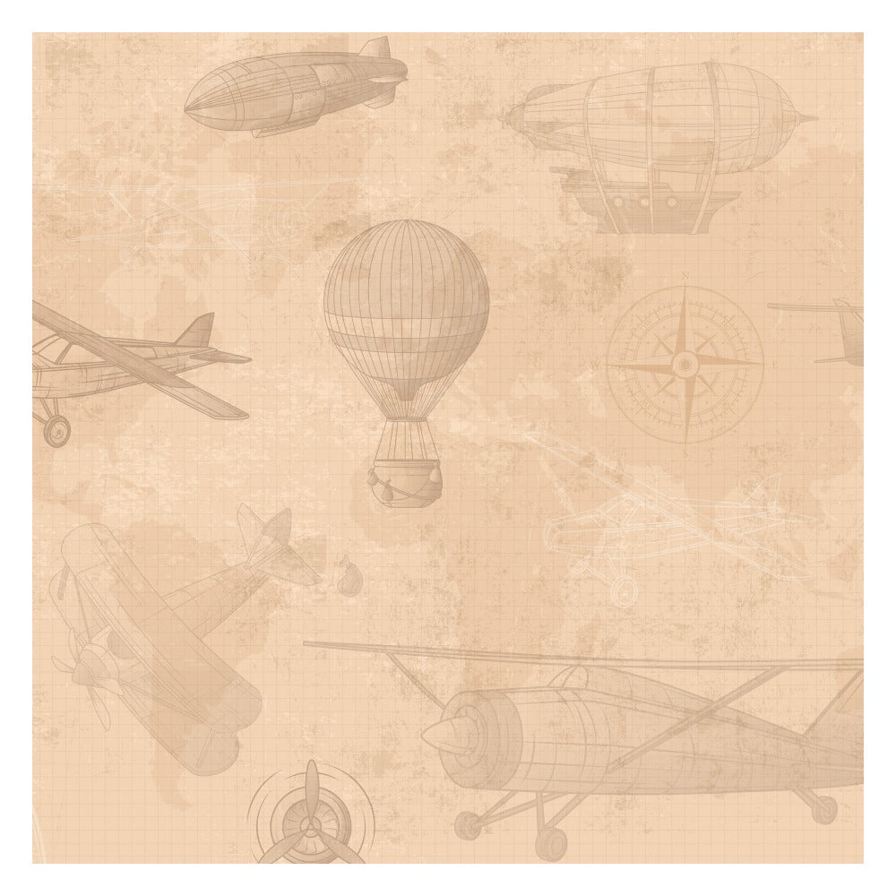 Lets Touch the Sky- Planes Wallpaper for Kids Room