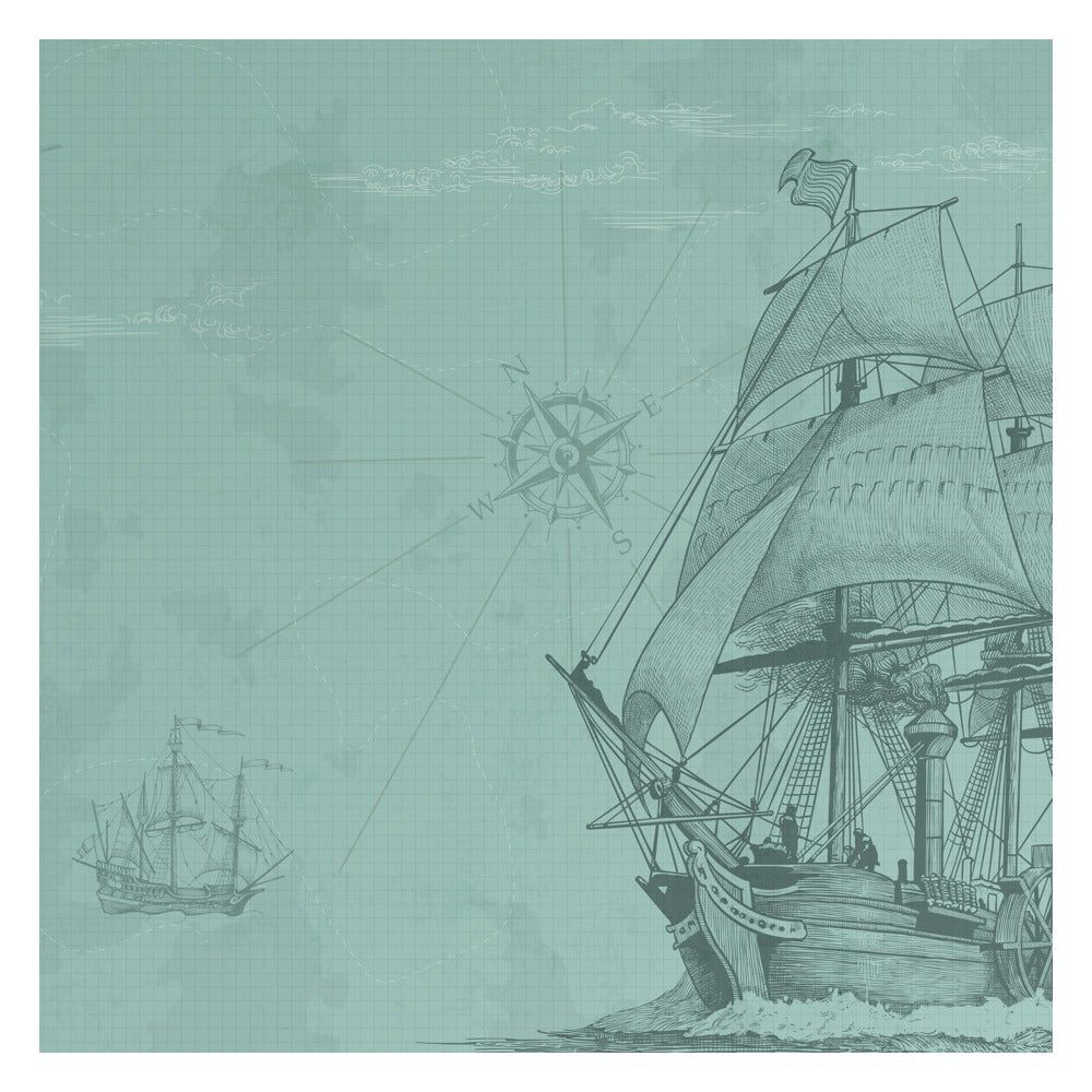 Its Sailing Time kids room wallpaper