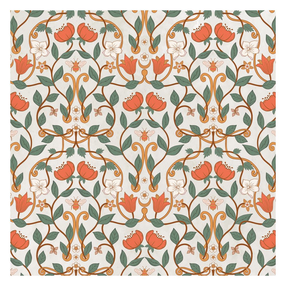 Blooming orange flower