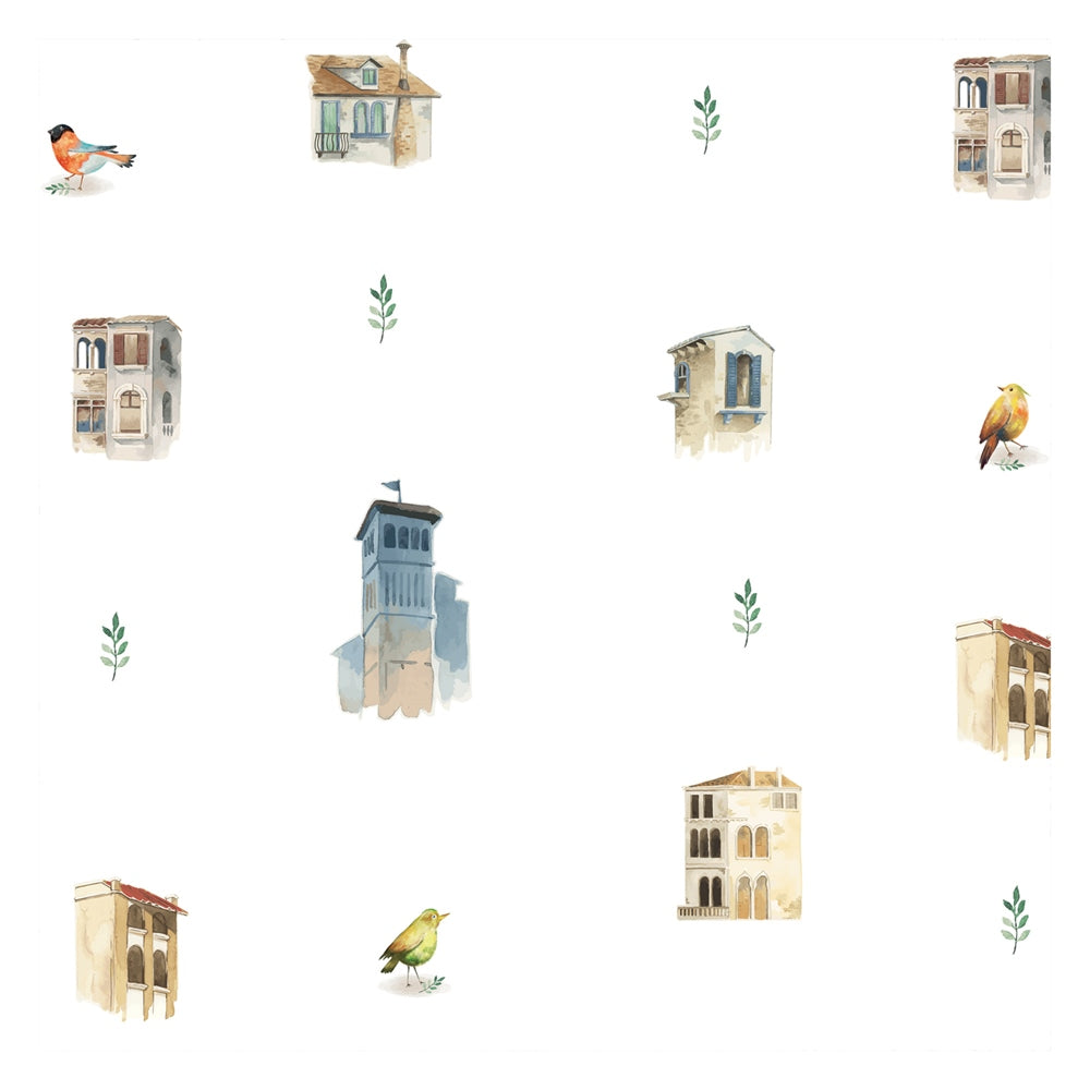 Welcome to the dream land- kids room wallpaper