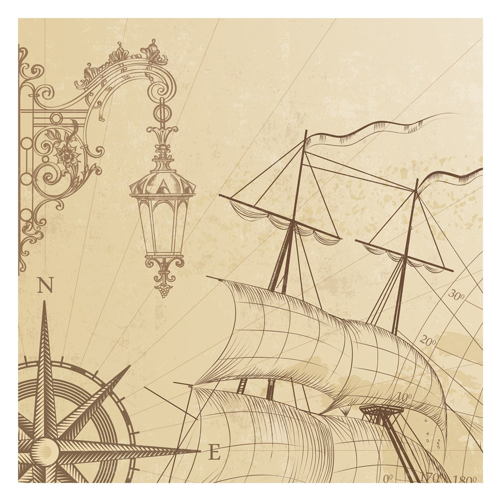 Sailing Time kids room wallpaper