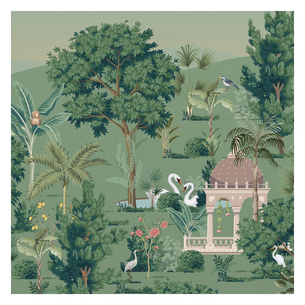 White Swan in Garden