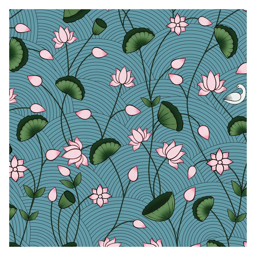 Pichwai - Lotus all over