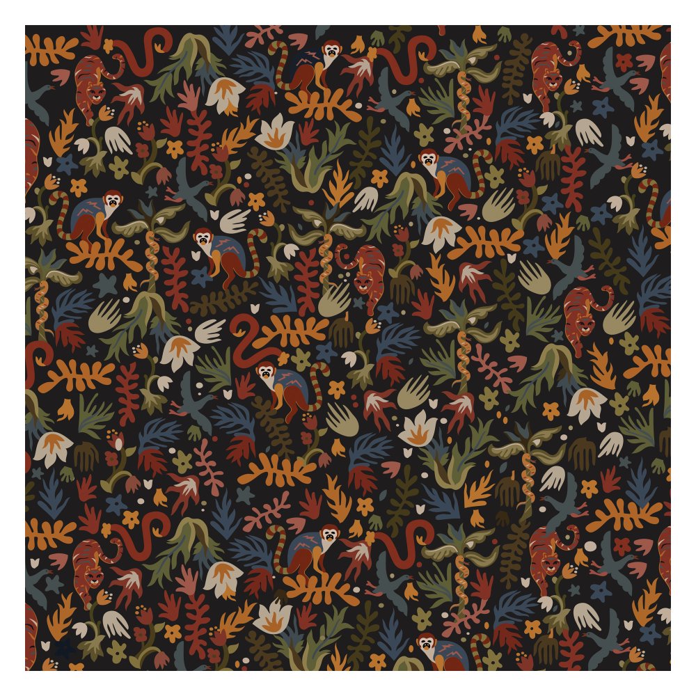 Among the Wild Wallpaper - Black