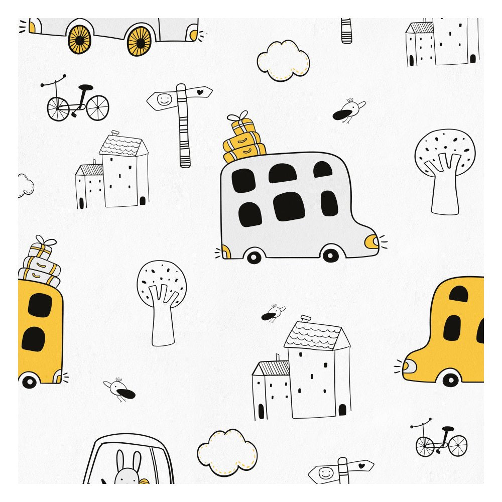 Traveling - kids room wallpaper