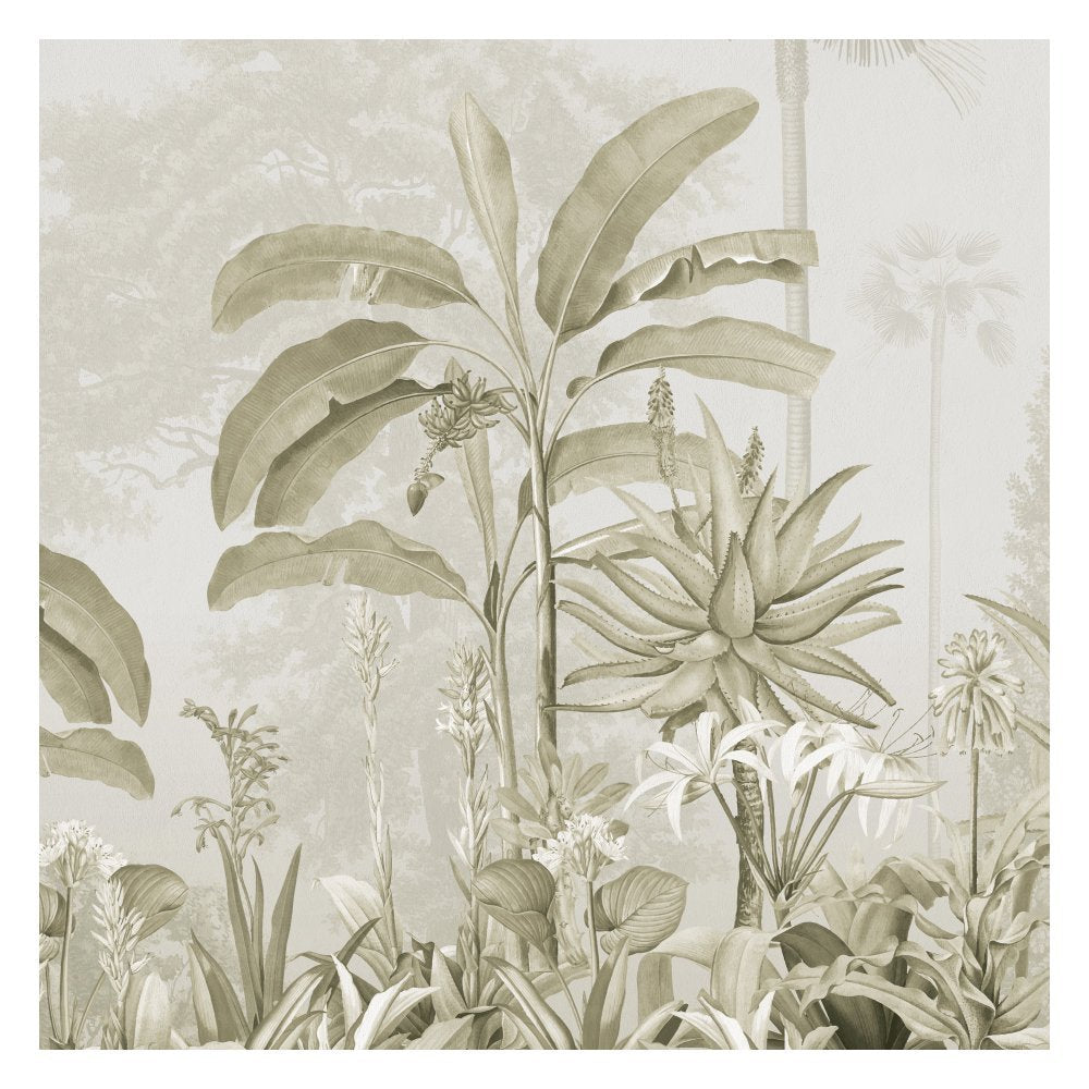 Tropical Lines Art- Teal Tone wallpaper