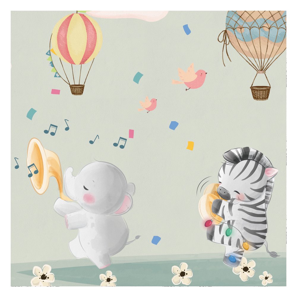 Celebration - kids room wallpaper