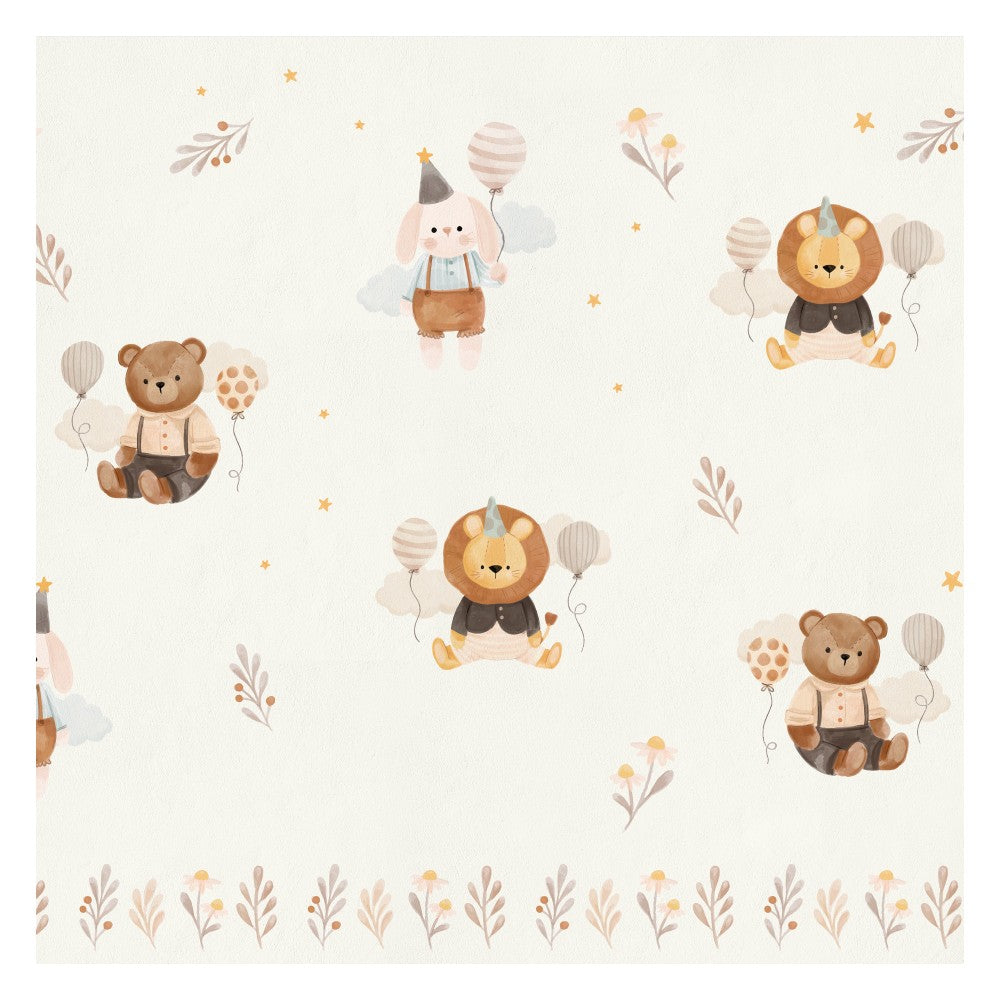 Celebration - teddy - kids room wallpaper