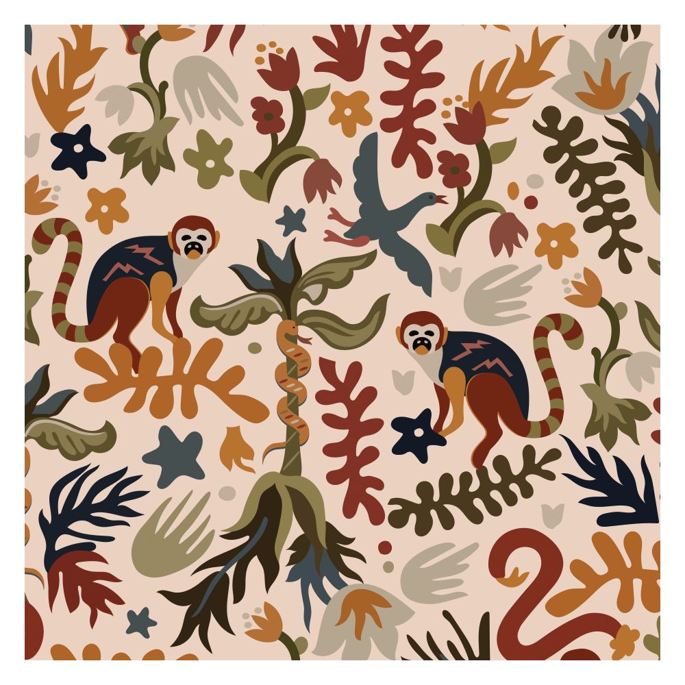 Among the Wild Wallpaper - Cream