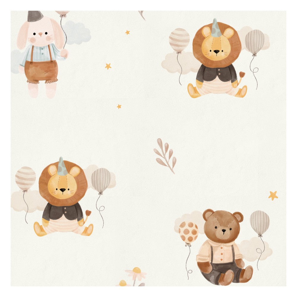 Celebration - teddy - kids room wallpaper