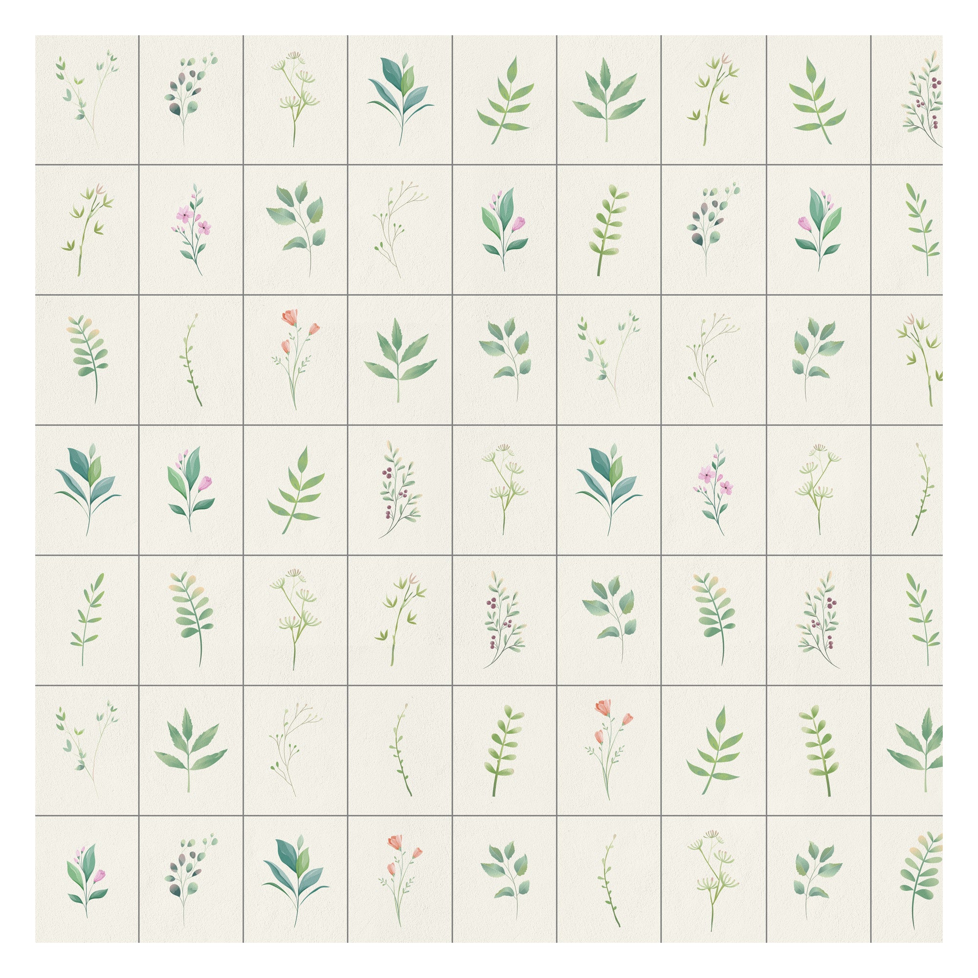 leaves in Grid