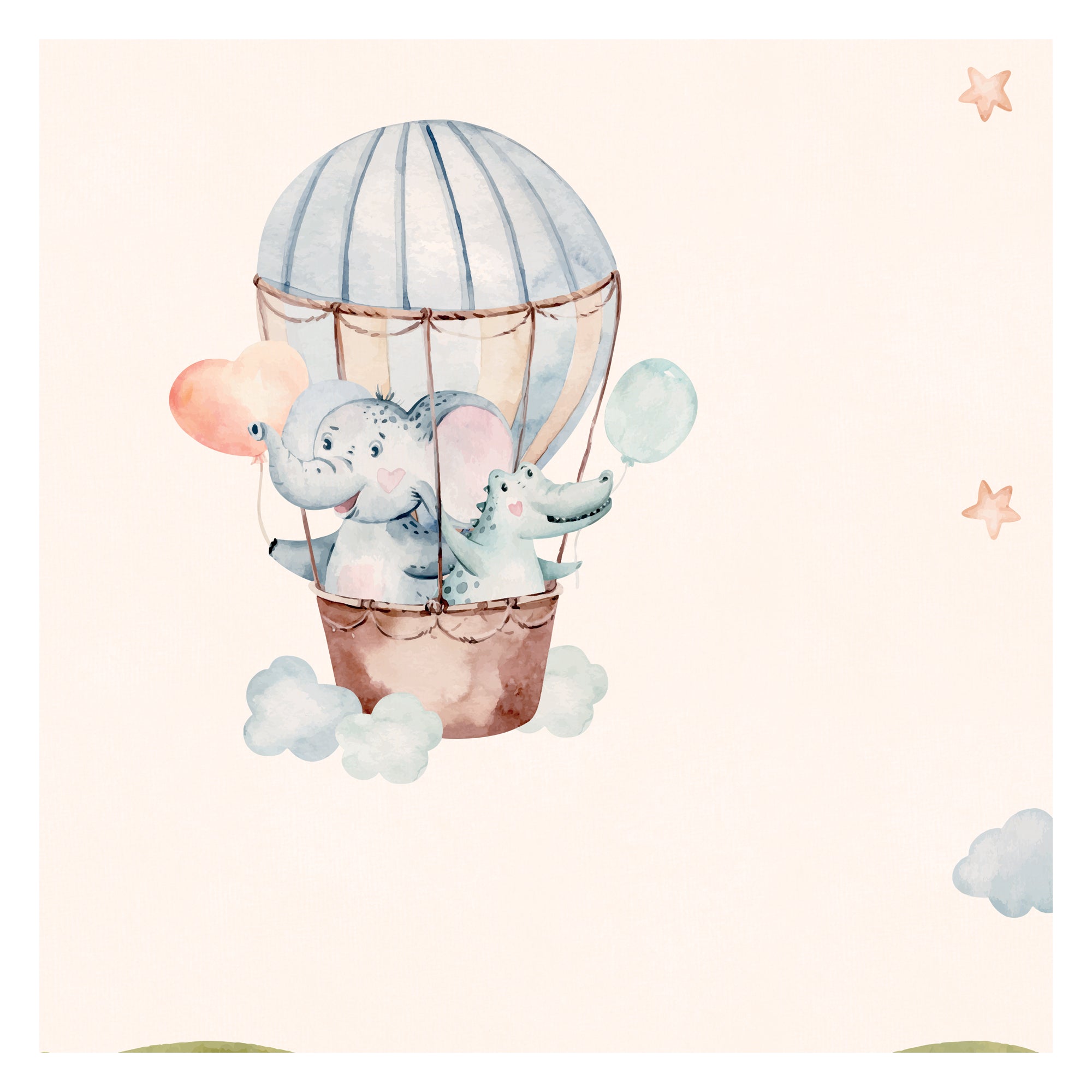 Hot air balloon ride with animals for kids