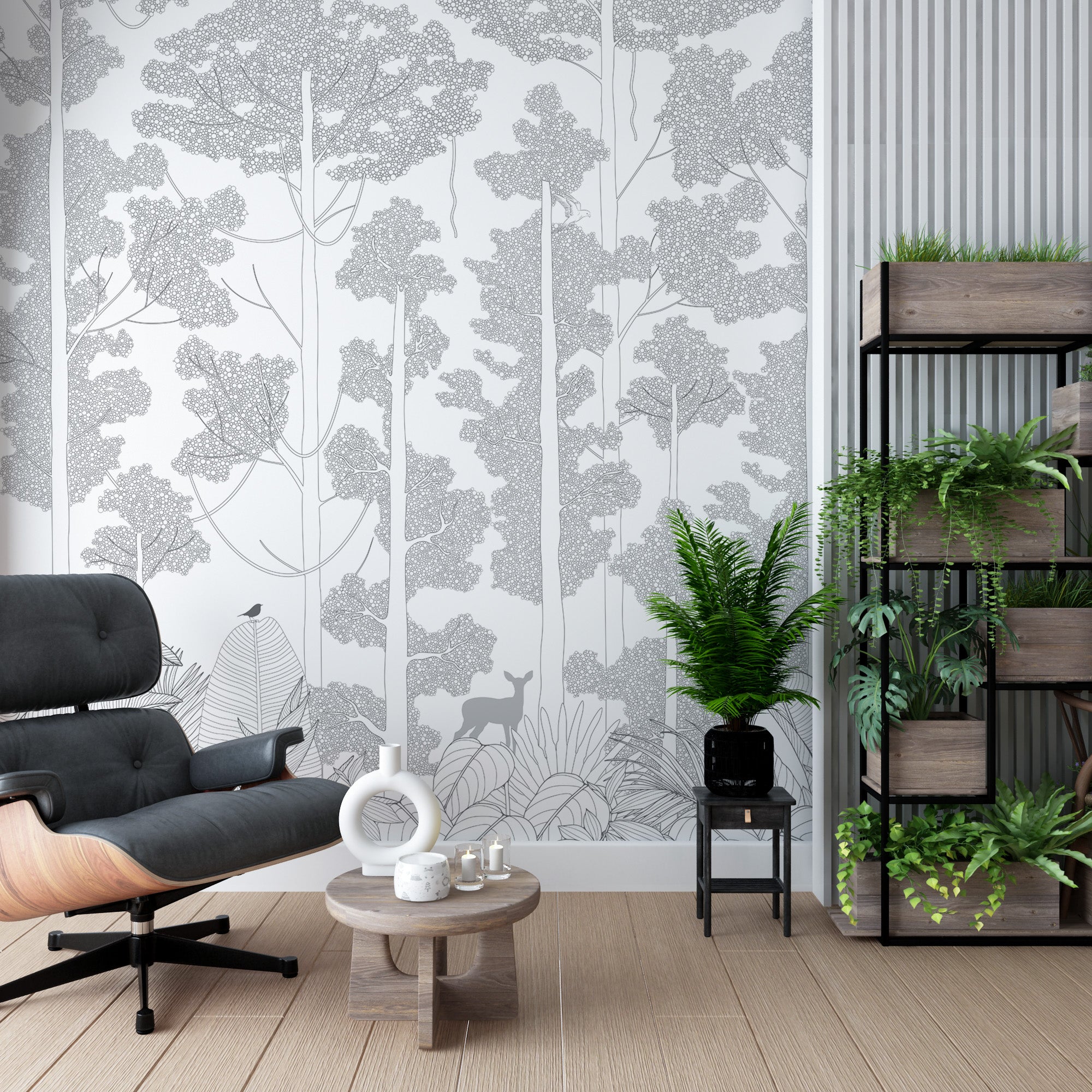 Whispering Woods: A Minimalist Retreat