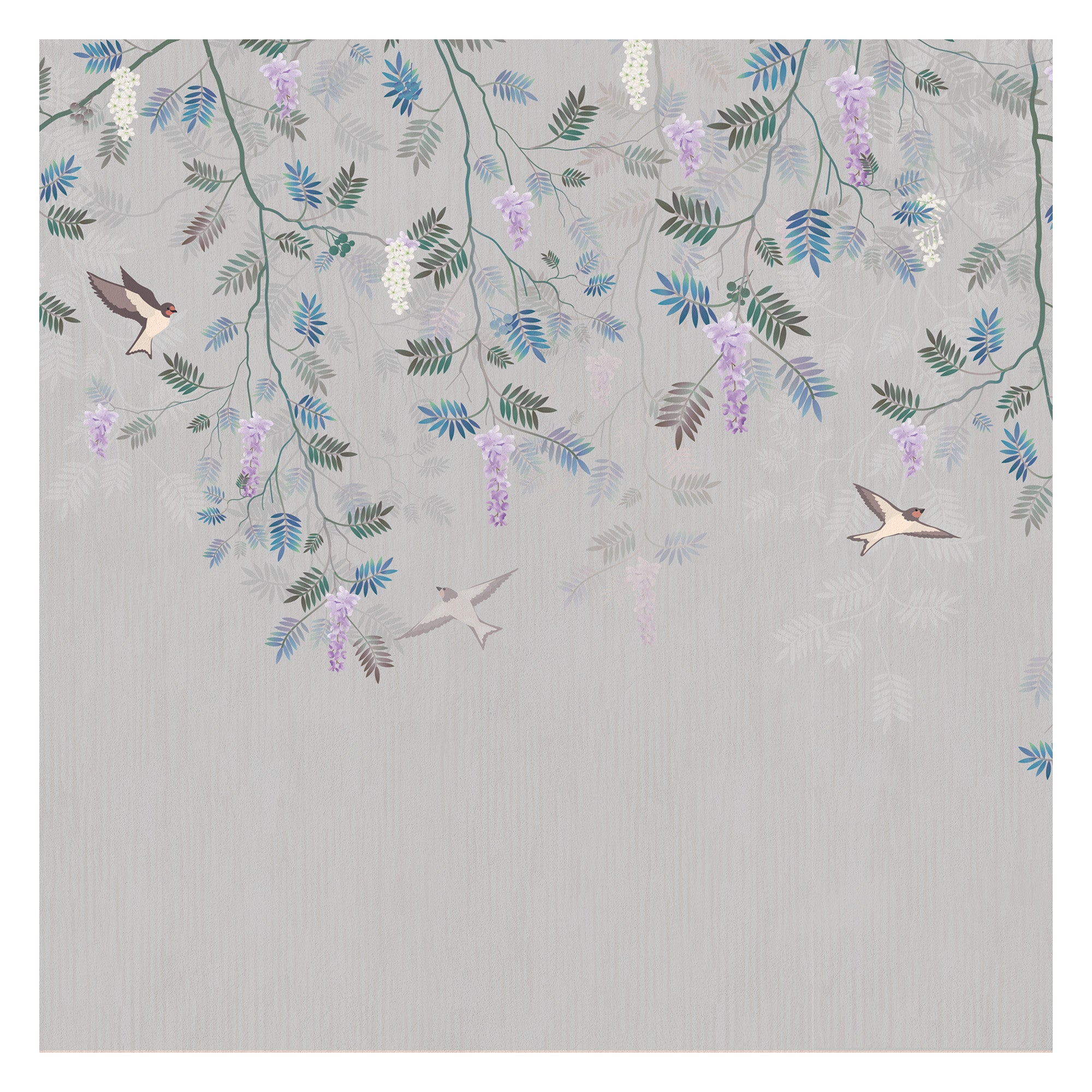 Hanging floral grey