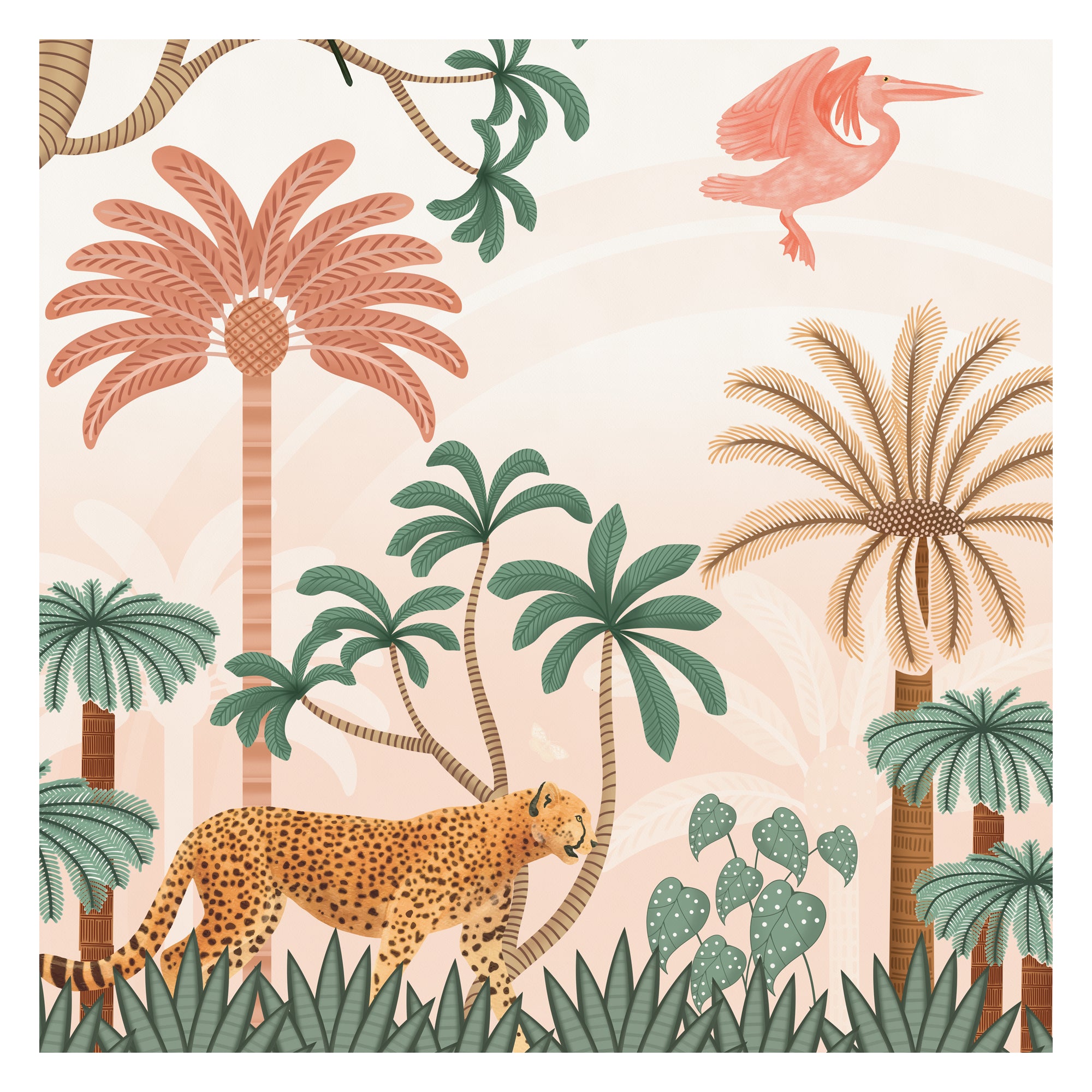 Paradise Jungle -Kids Room Wallpaper