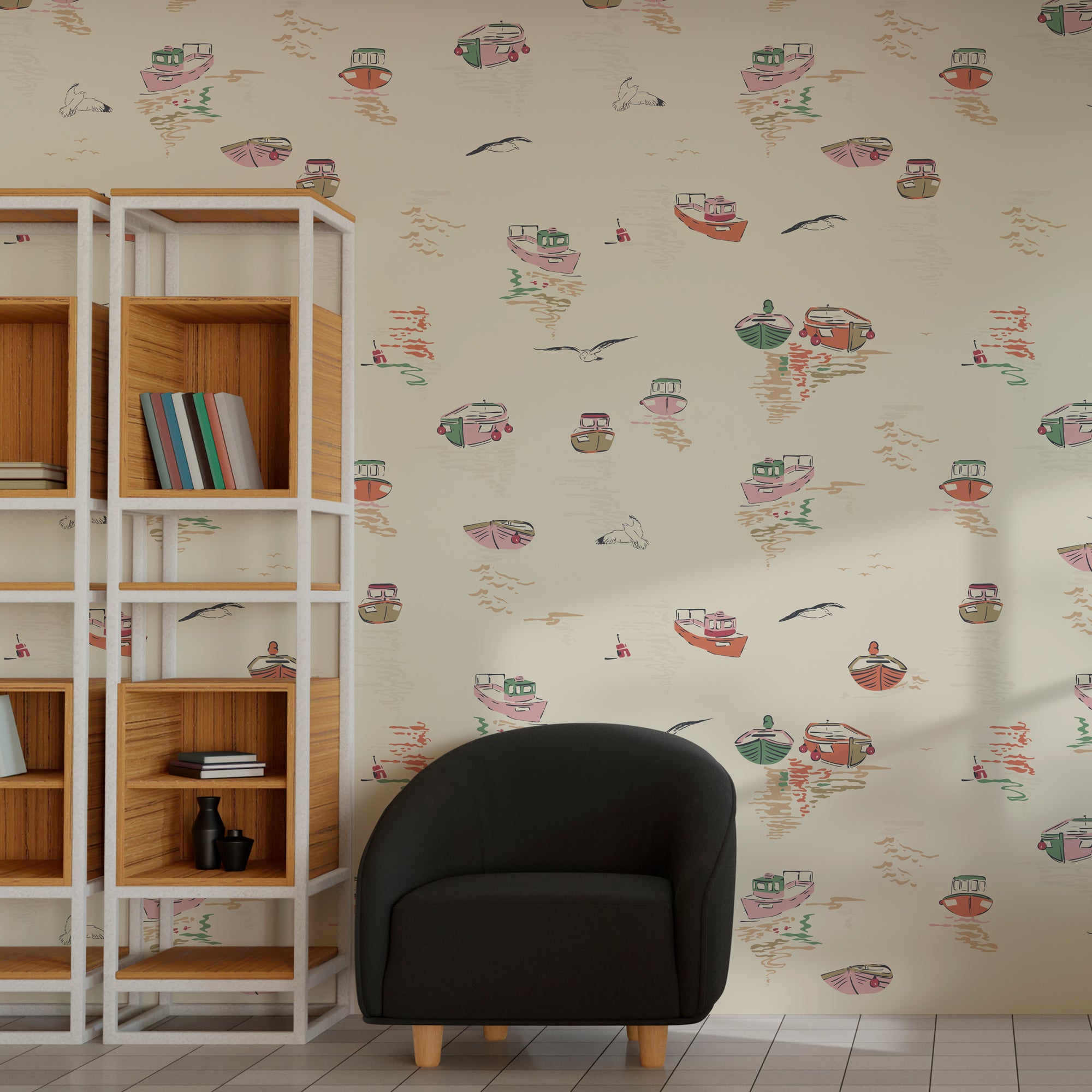 Harbour Daydreams- Kids Room Wallpaper