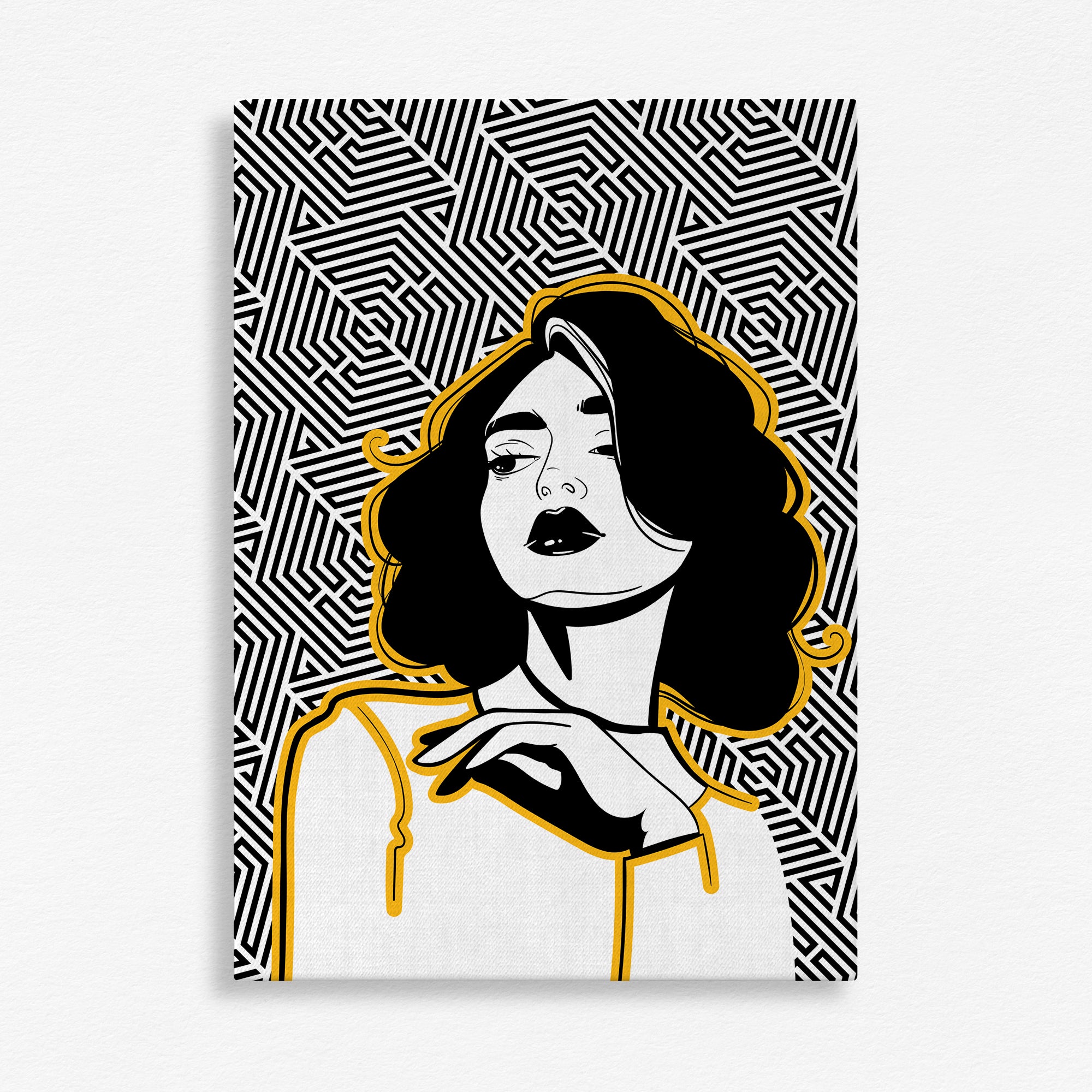 Contemporary Contrast Wall Art Canvas Painting