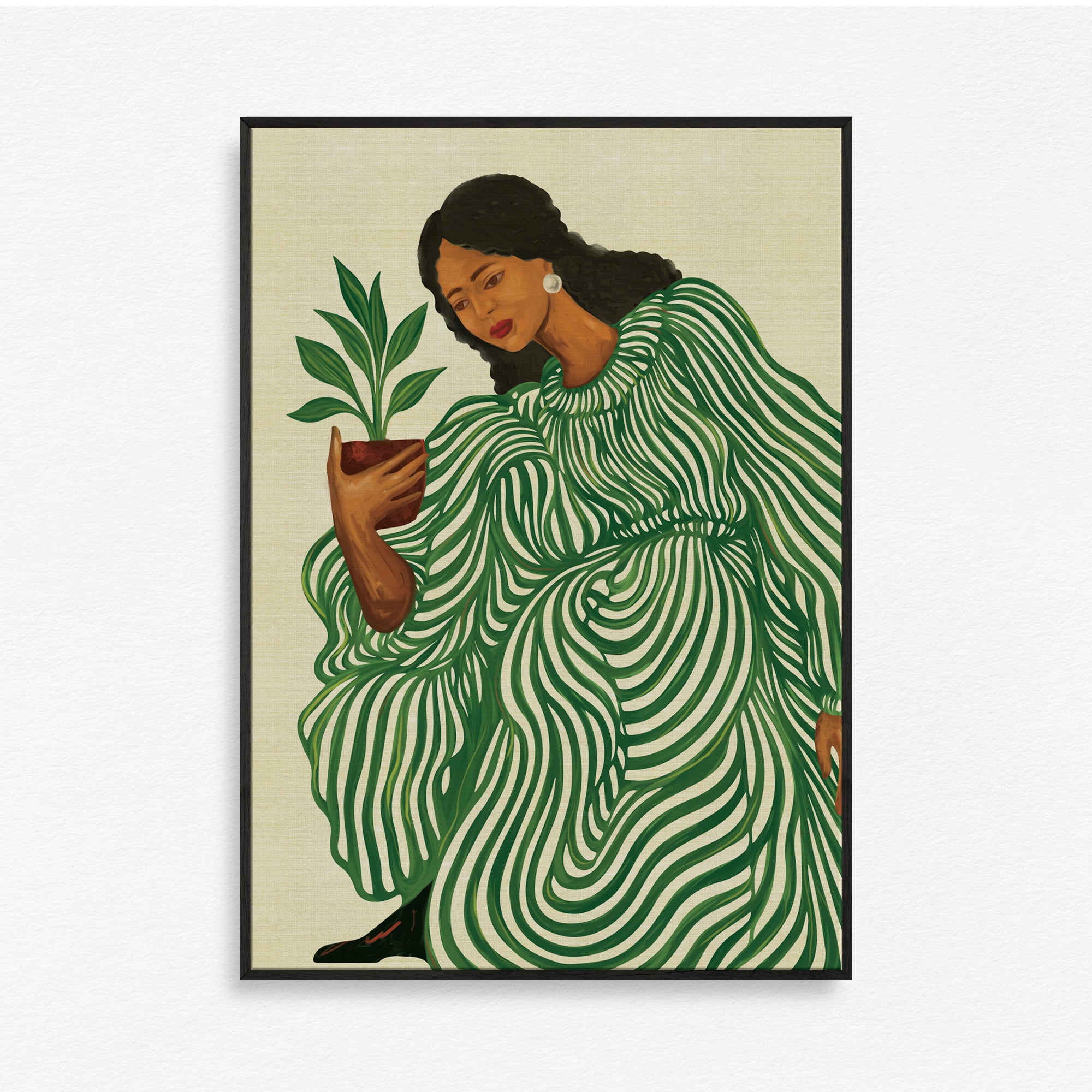 Nurturing Stillness Wall Art Canvas Painting