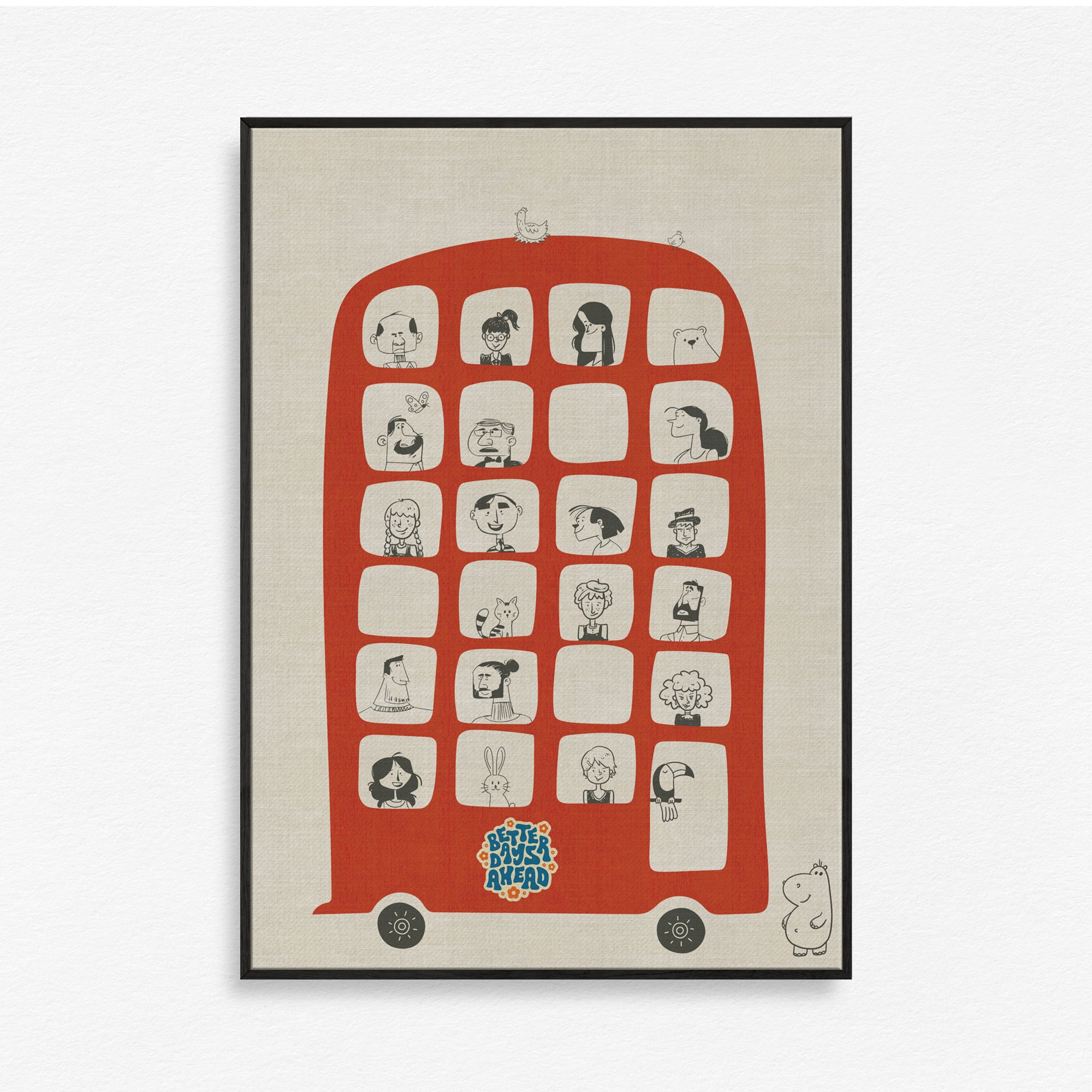 The Red Ride Chronicles Wall Art Canvas Painting