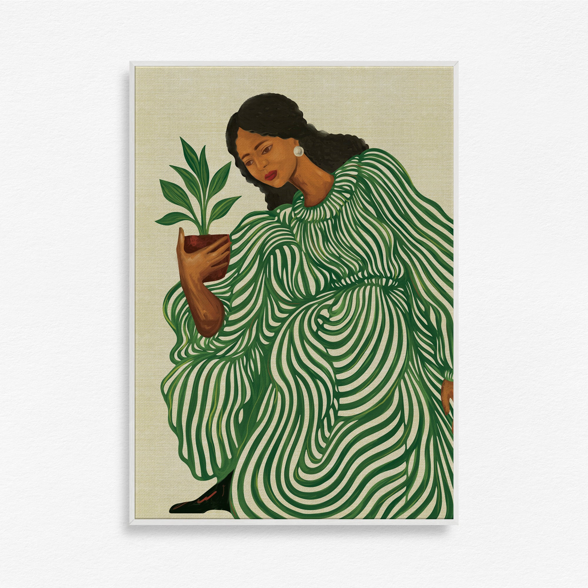 Nurturing Stillness Wall Art Canvas Painting