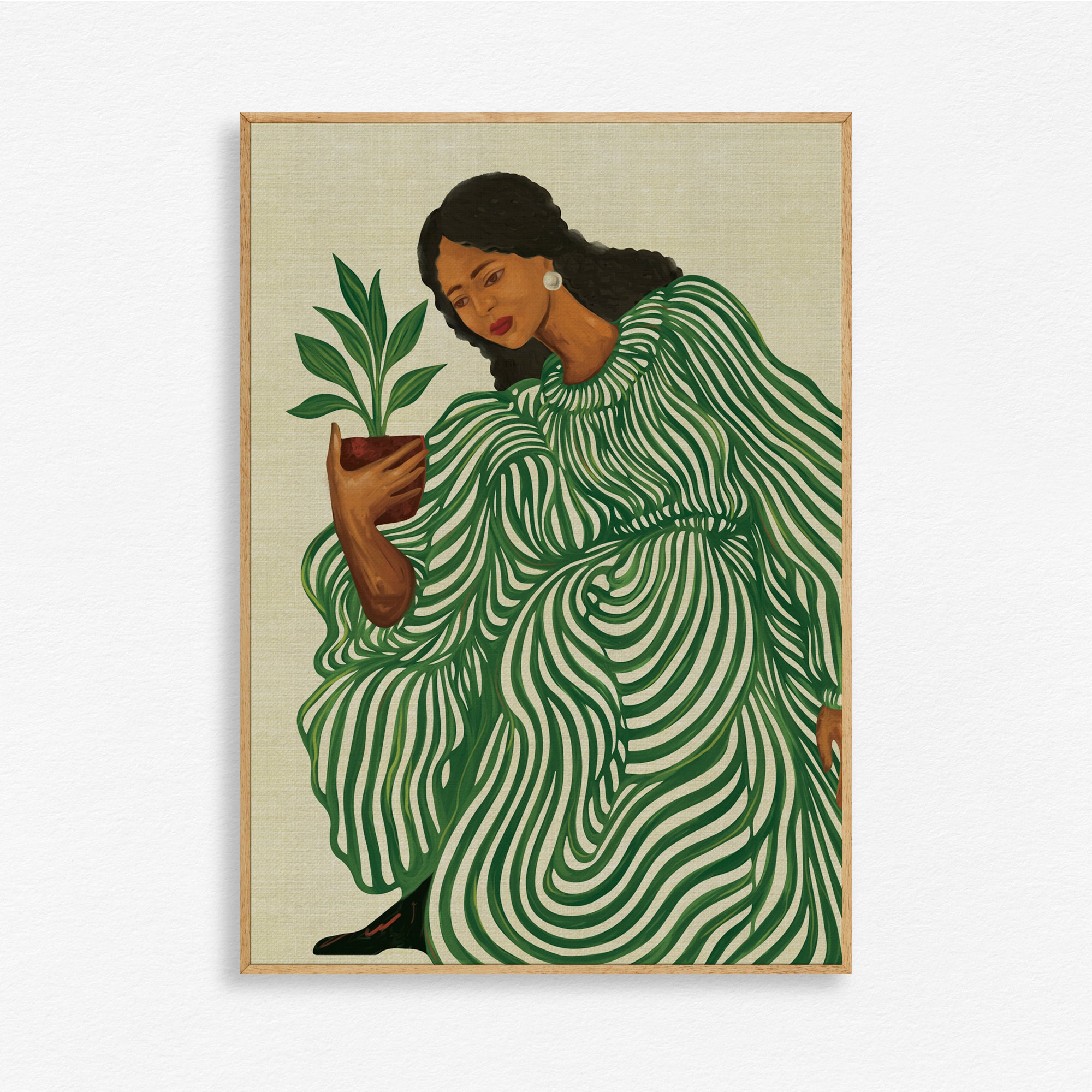 Nurturing Stillness Wall Art Canvas Painting