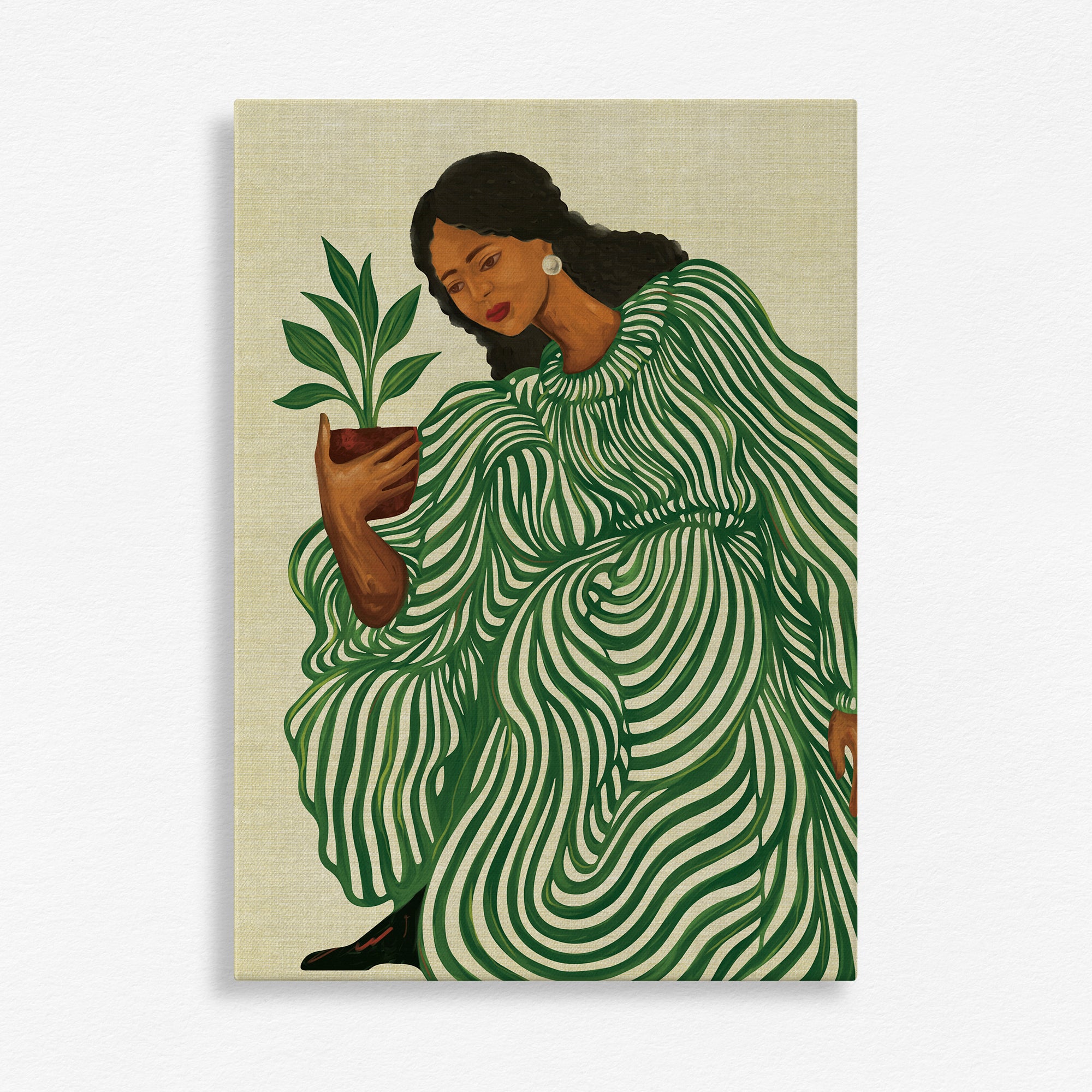 Nurturing Stillness Wall Art Canvas Painting