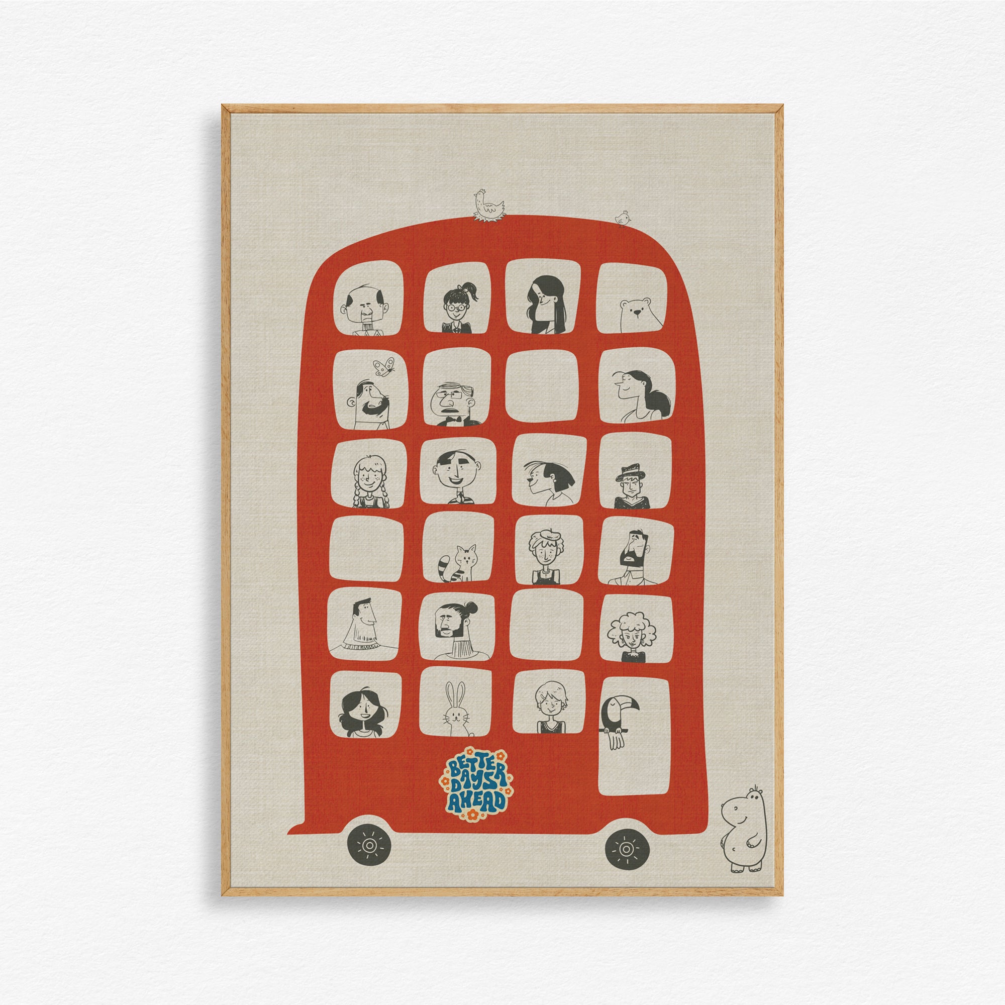 The Red Ride Chronicles Wall Art Canvas Painting