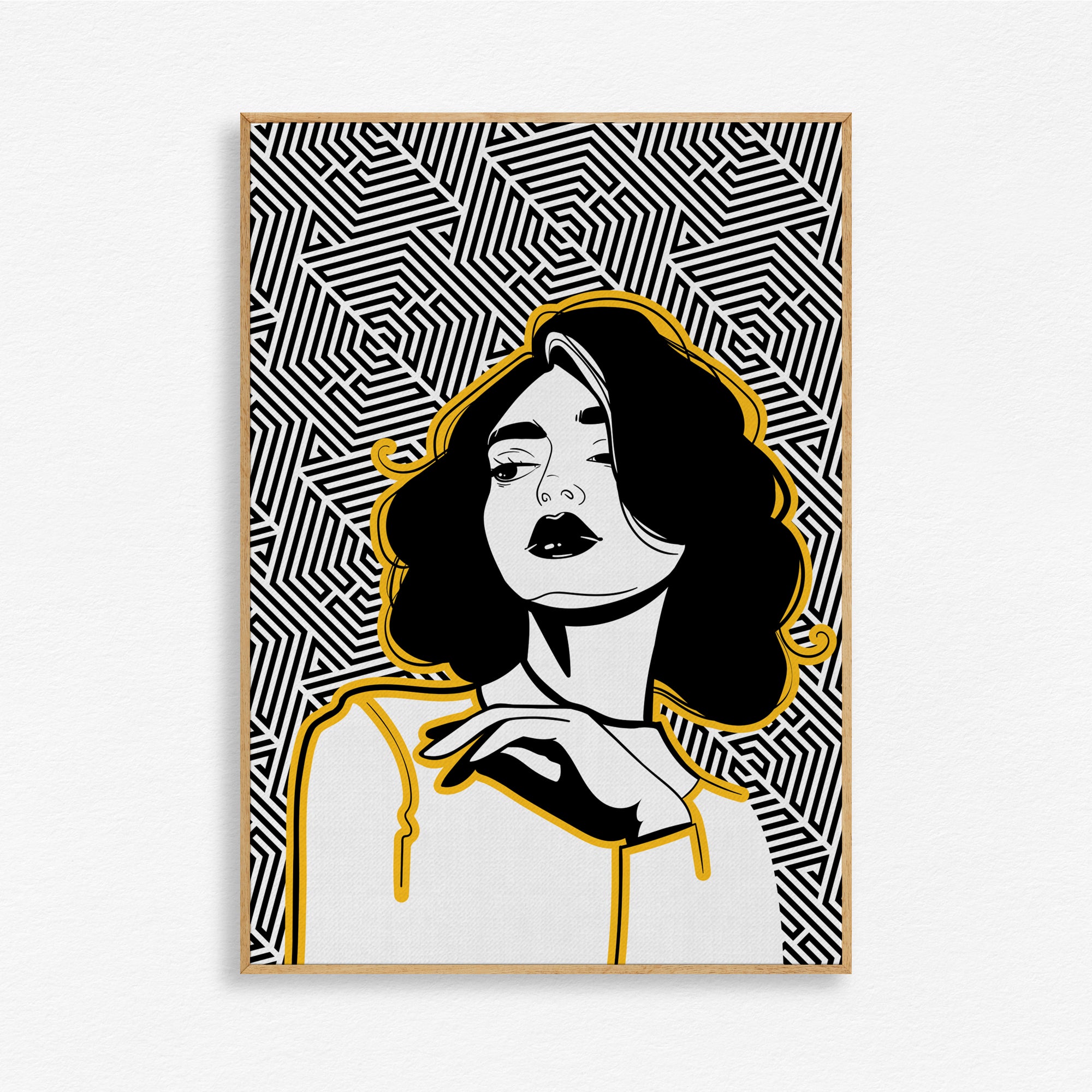 Contemporary Contrast Wall Art Canvas Painting