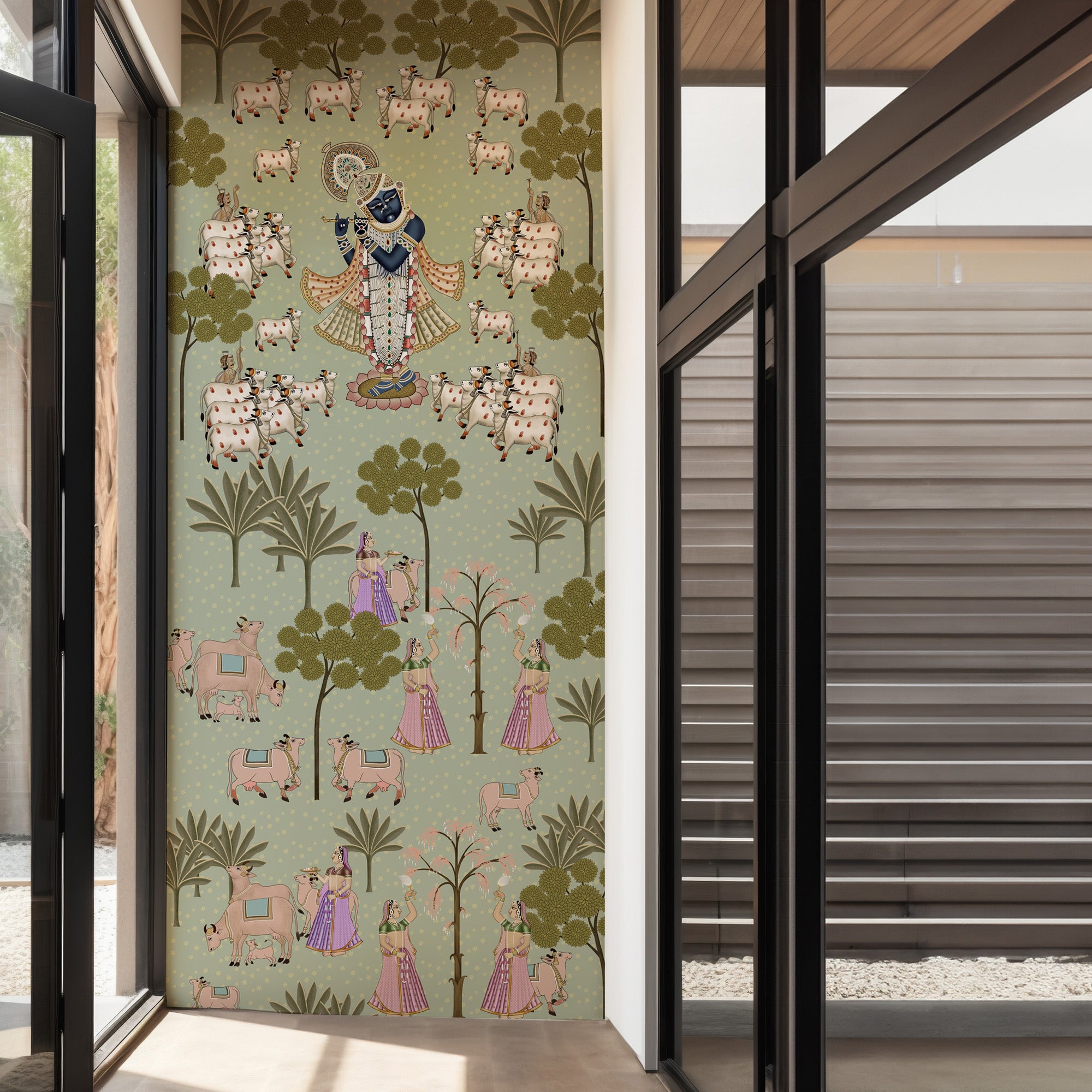 Sacred Serenity: A Mythical Retreat