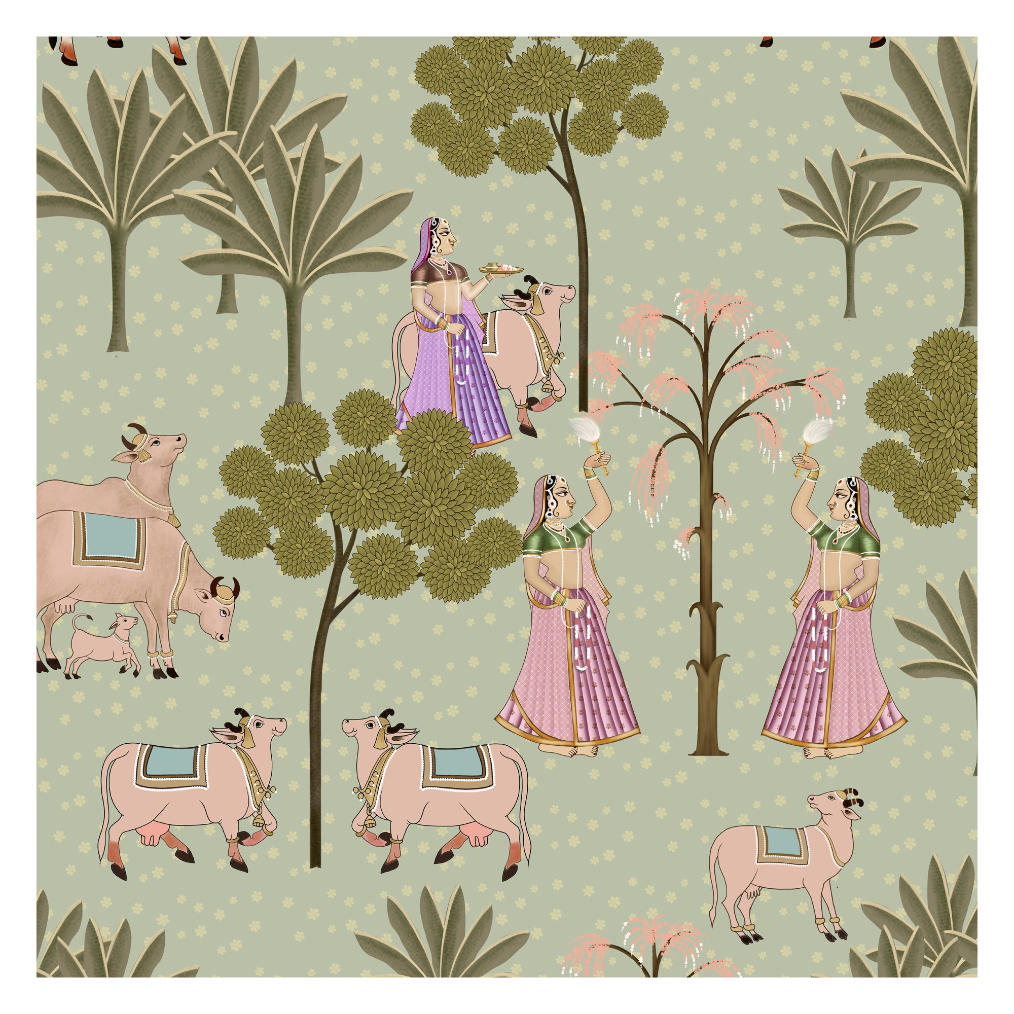 Sacred Serenity: A Mythical Retreat