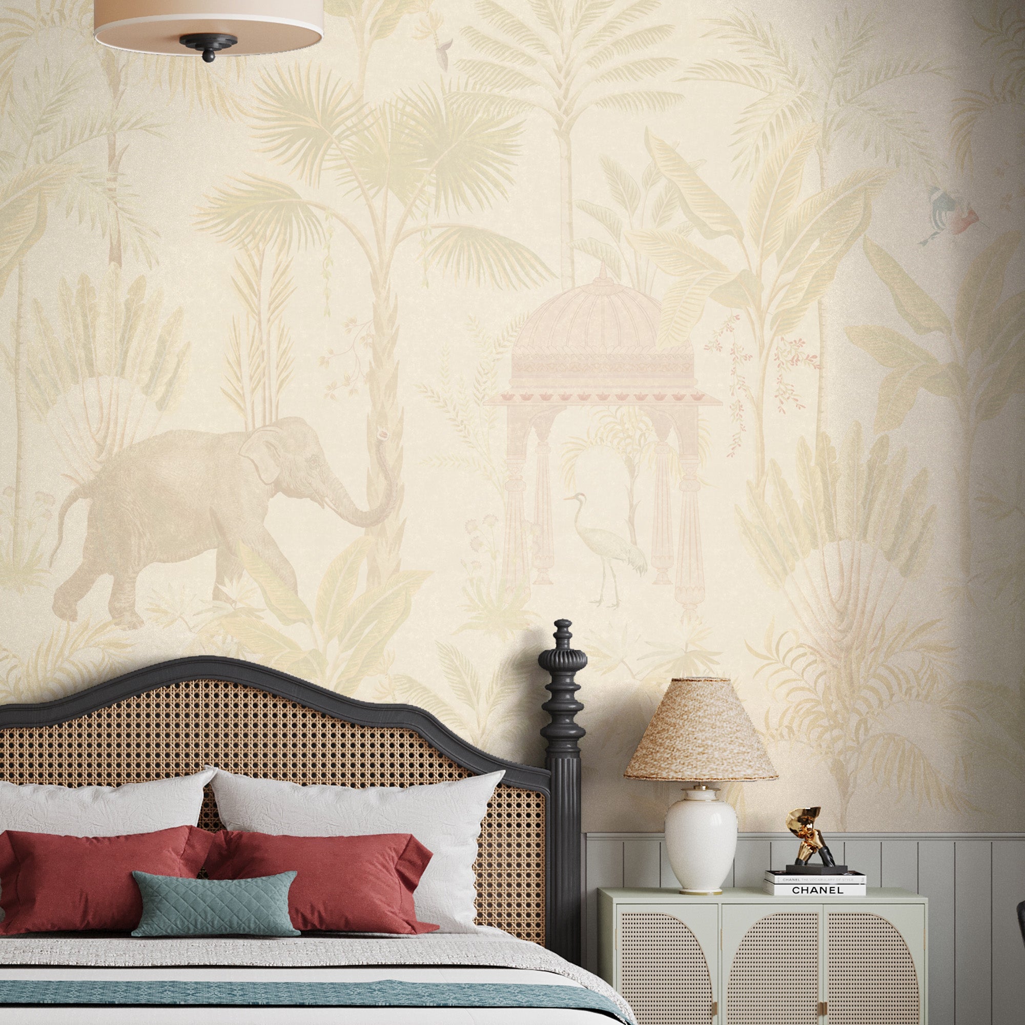 Whispers of the Wild beautifully designed bedroom wallpaper