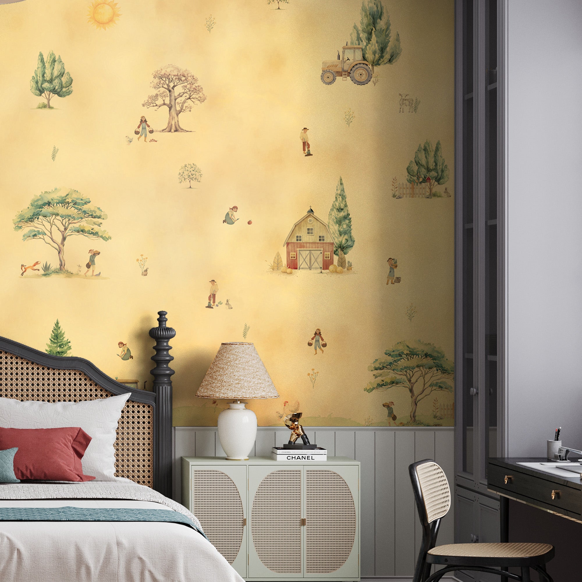 Sunlit Village Scenes