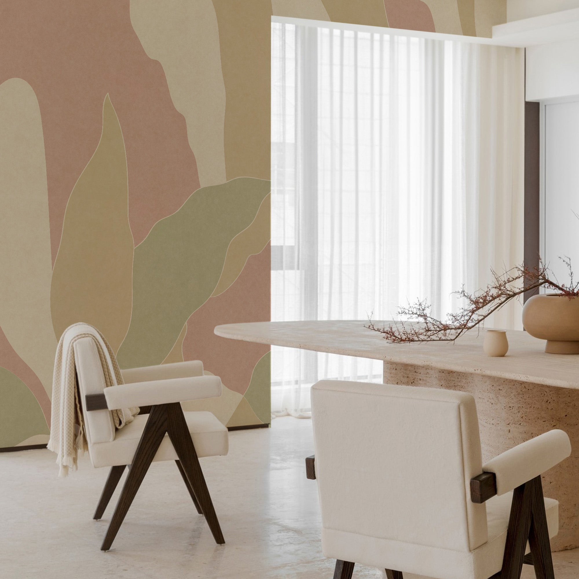 Earthy Whispers: A Minimalist Retreat