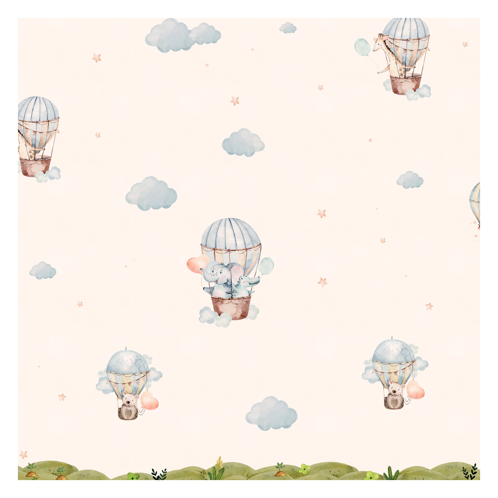 Hot air balloon ride with animals for kids