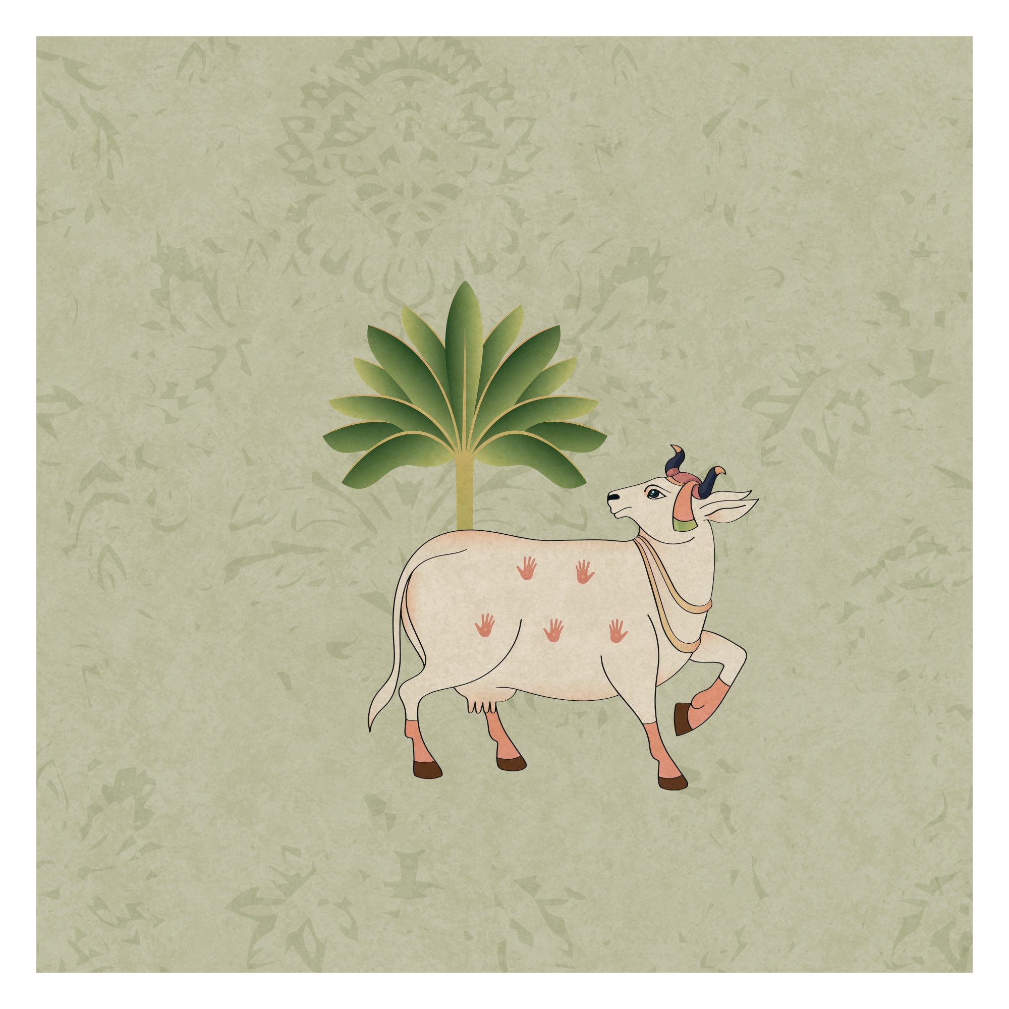 Pichwai Cows