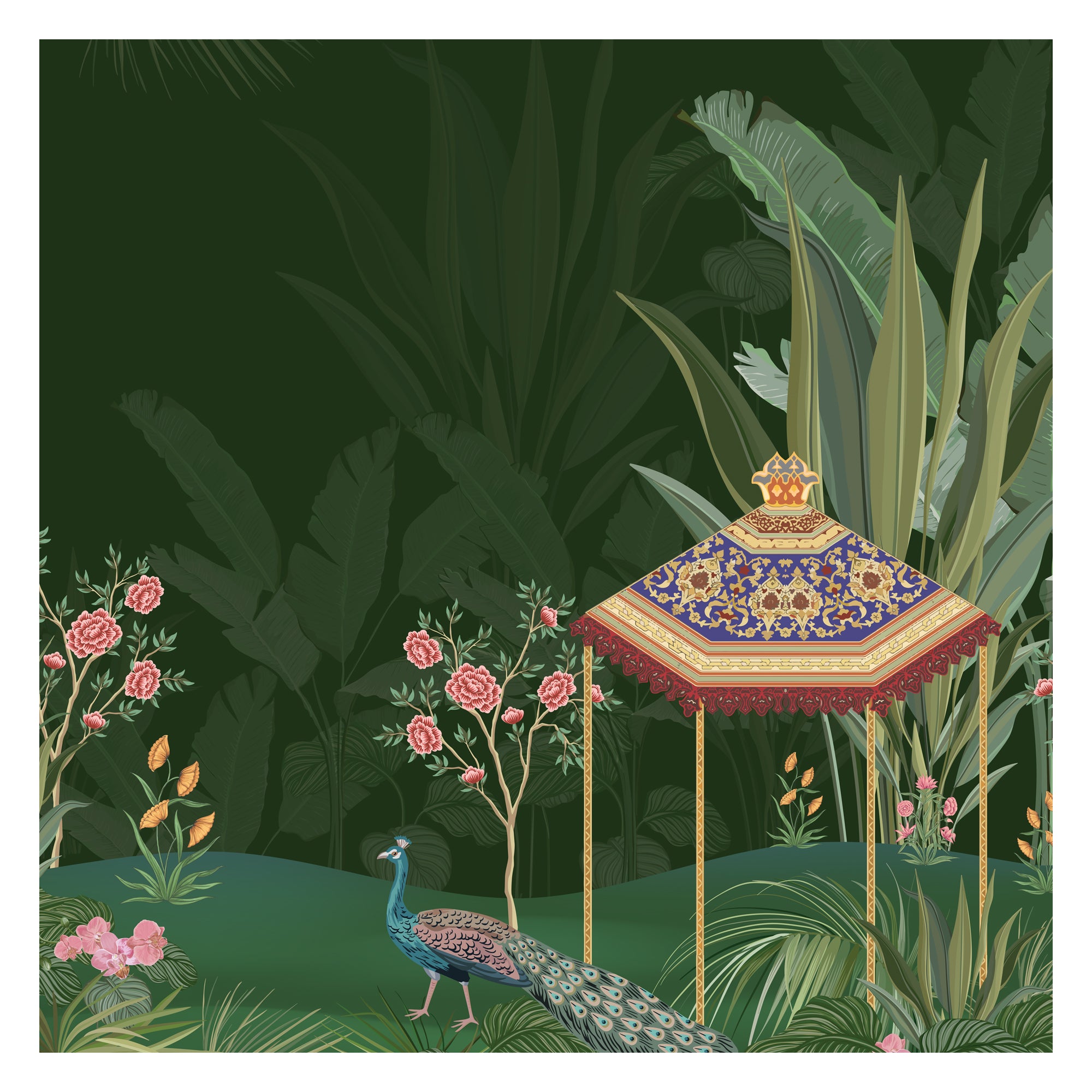 Peacock garden