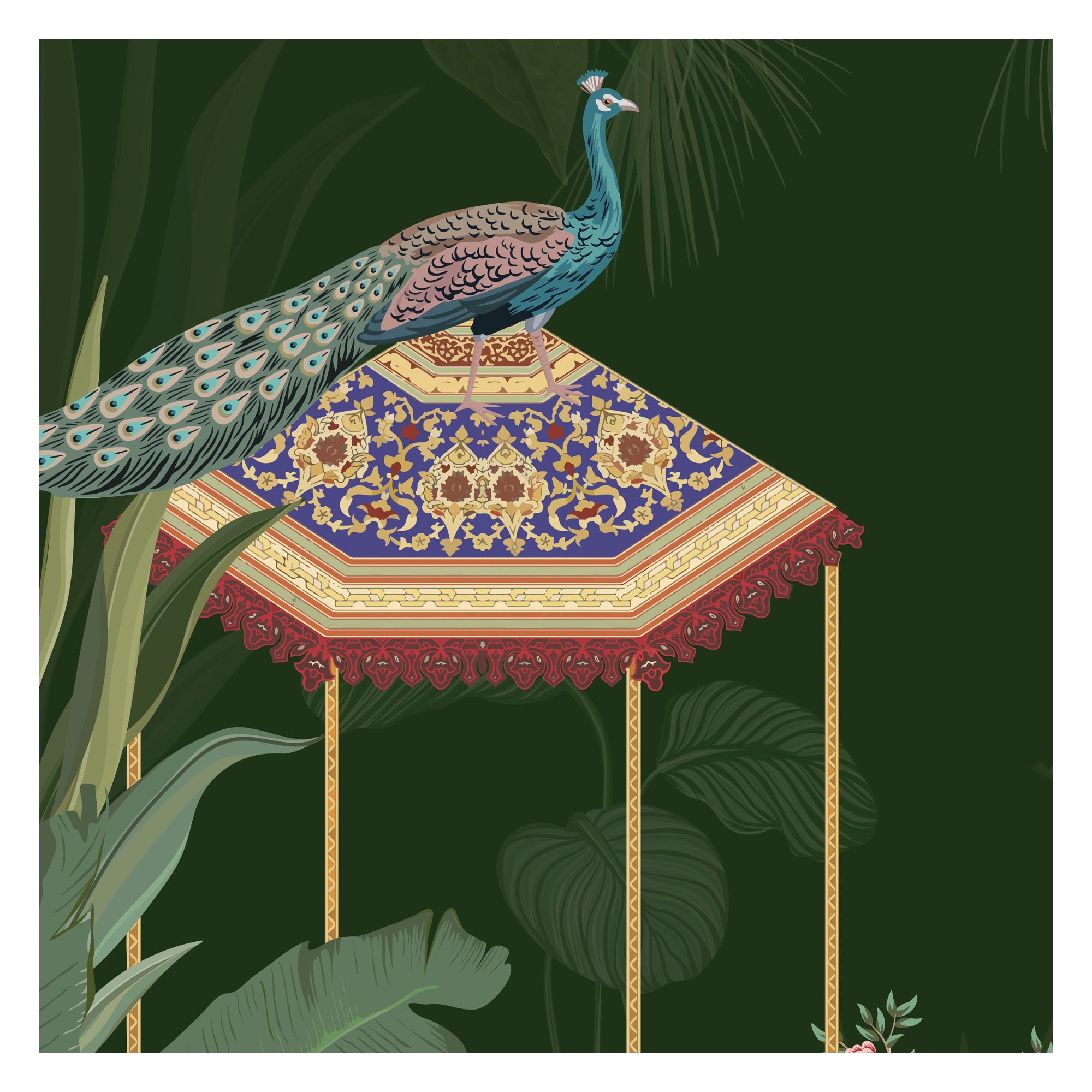 Peacock garden